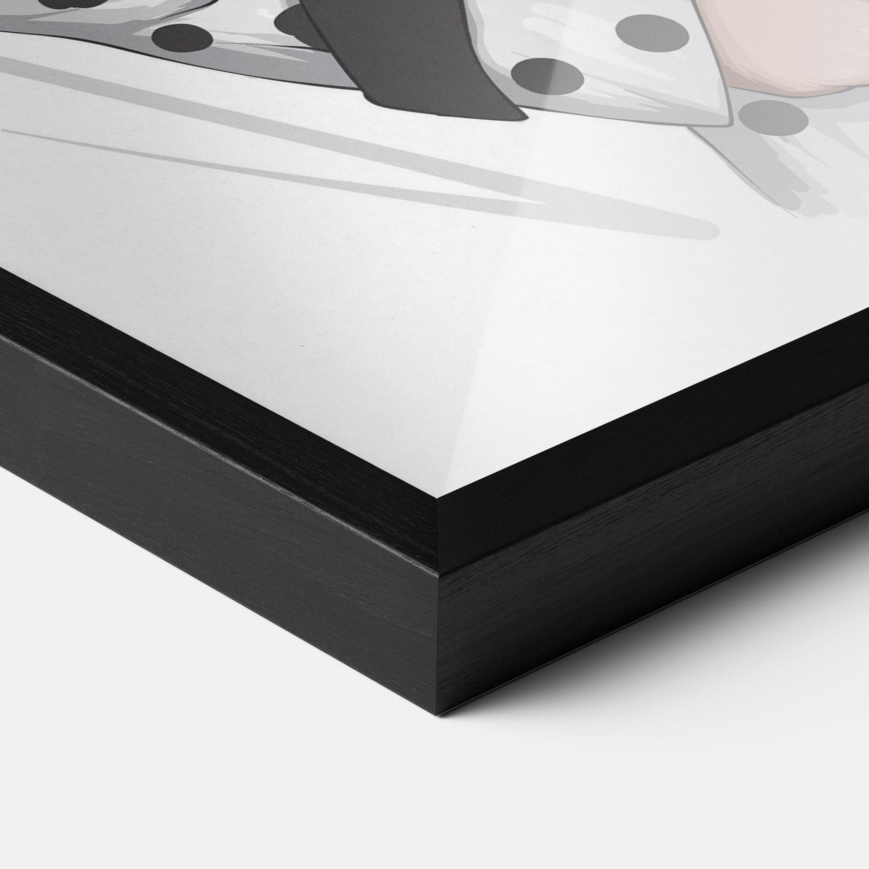 Plakat w Ramie White Red Outfit mockup 3