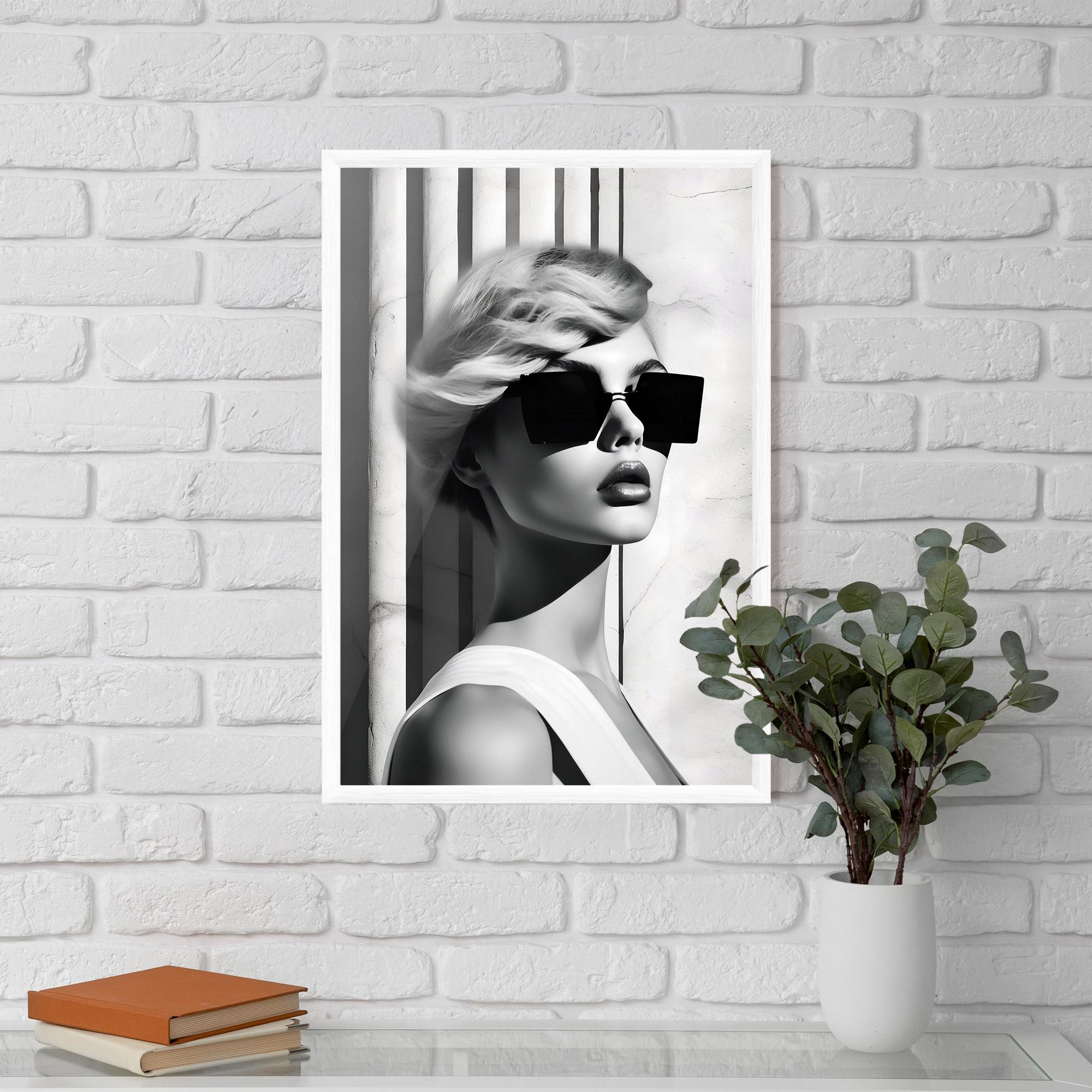 Plakat w Ramie Fashion Woman Glasses mockup 5