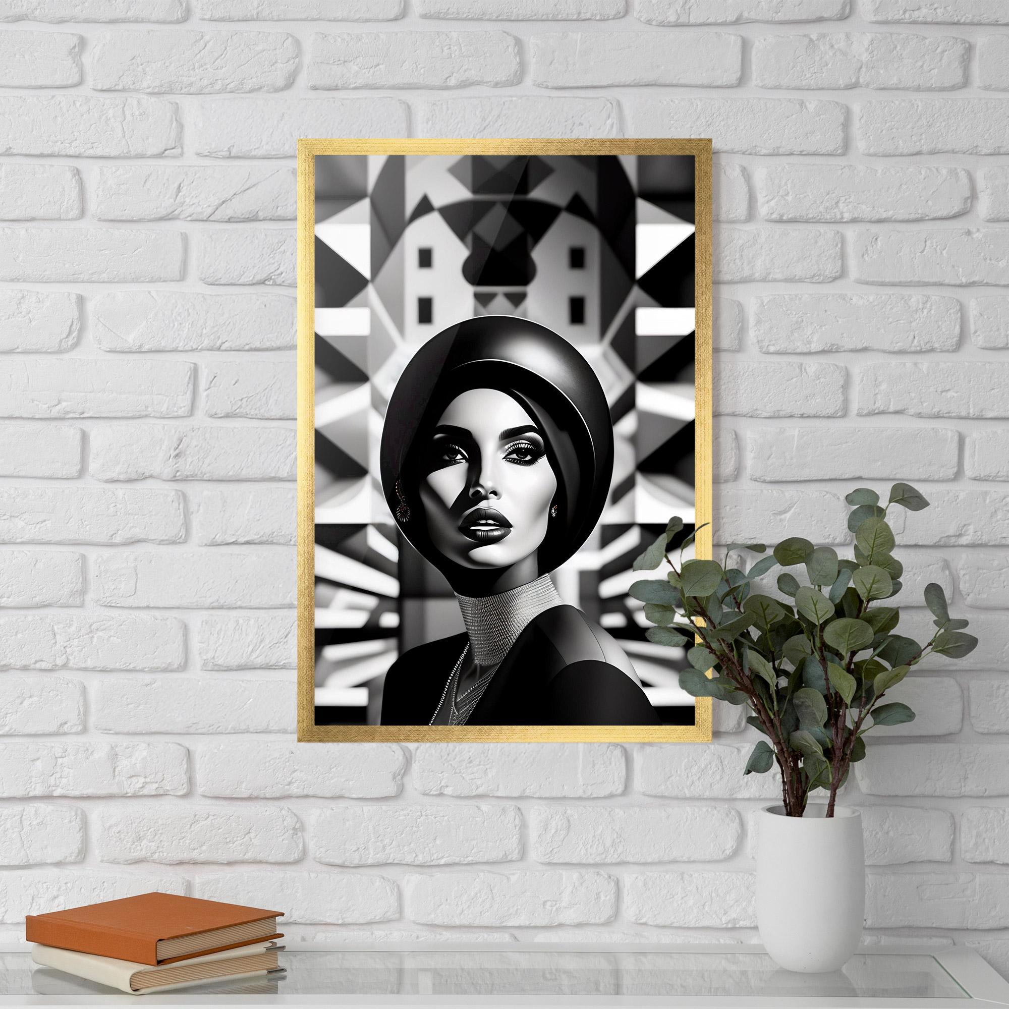 Plakat w Ramie Big Black Hat mockup 5