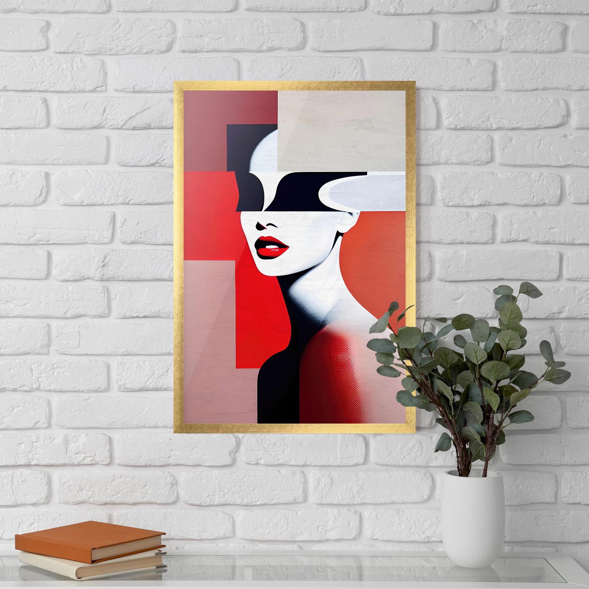 Plakat w Ramie Interesting Woman Art mockup 5