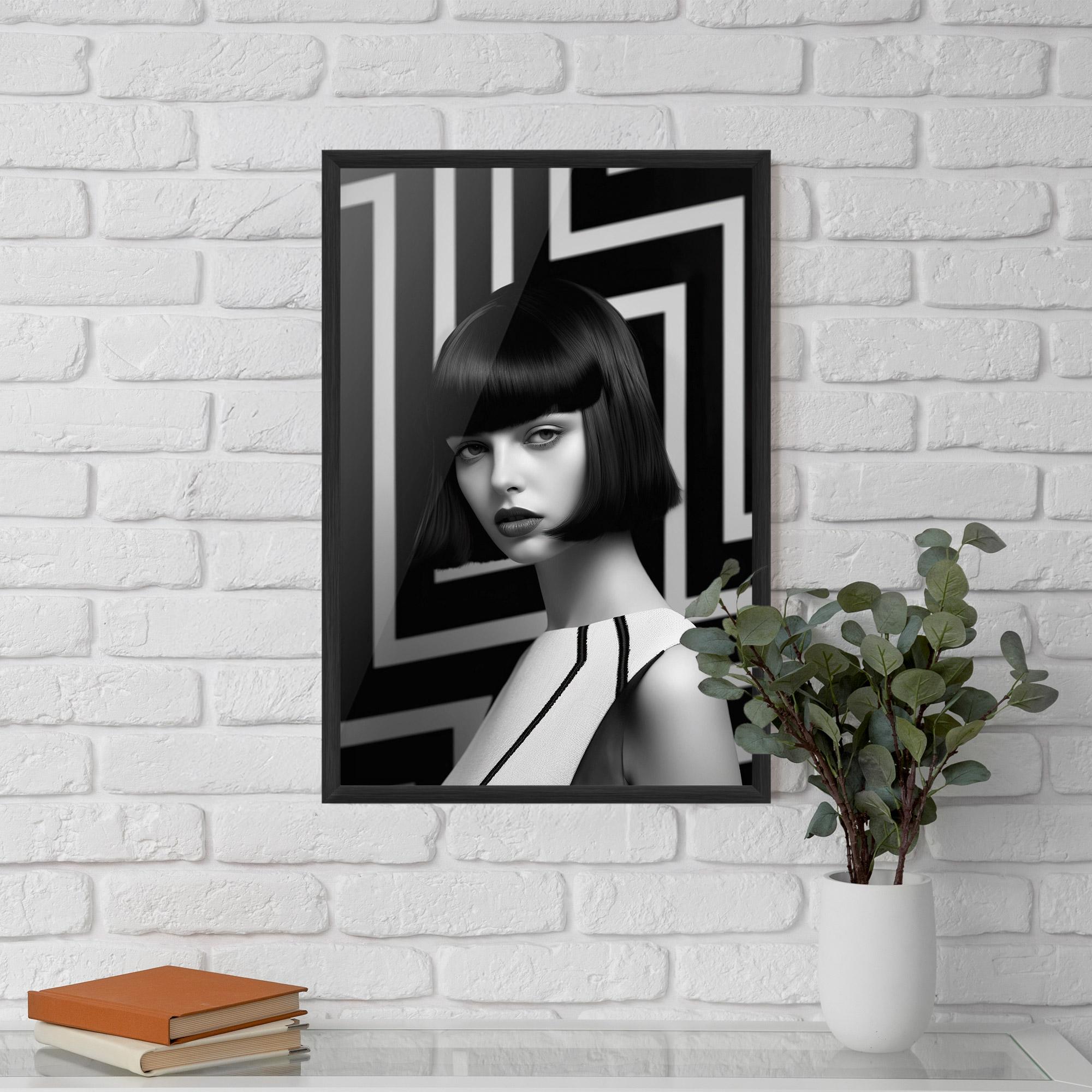 Plakat w Ramie Woman Abstract Art mockup 5