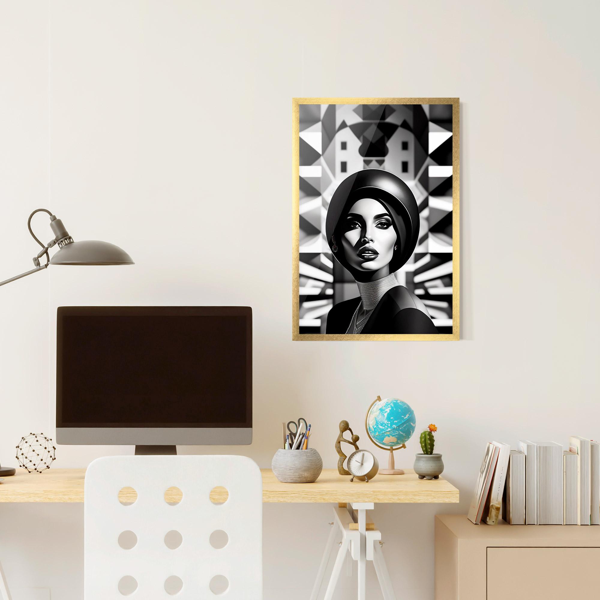 Plakat w Ramie Big Black Hat mockup 6