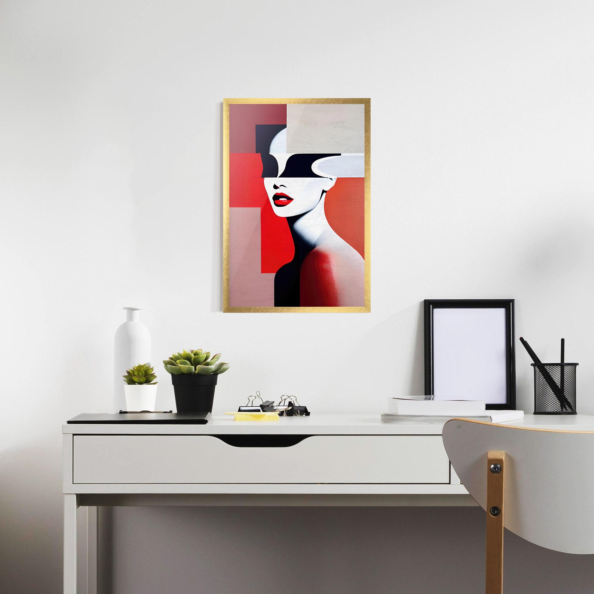 Plakat w Ramie Interesting Woman Art mockup 7