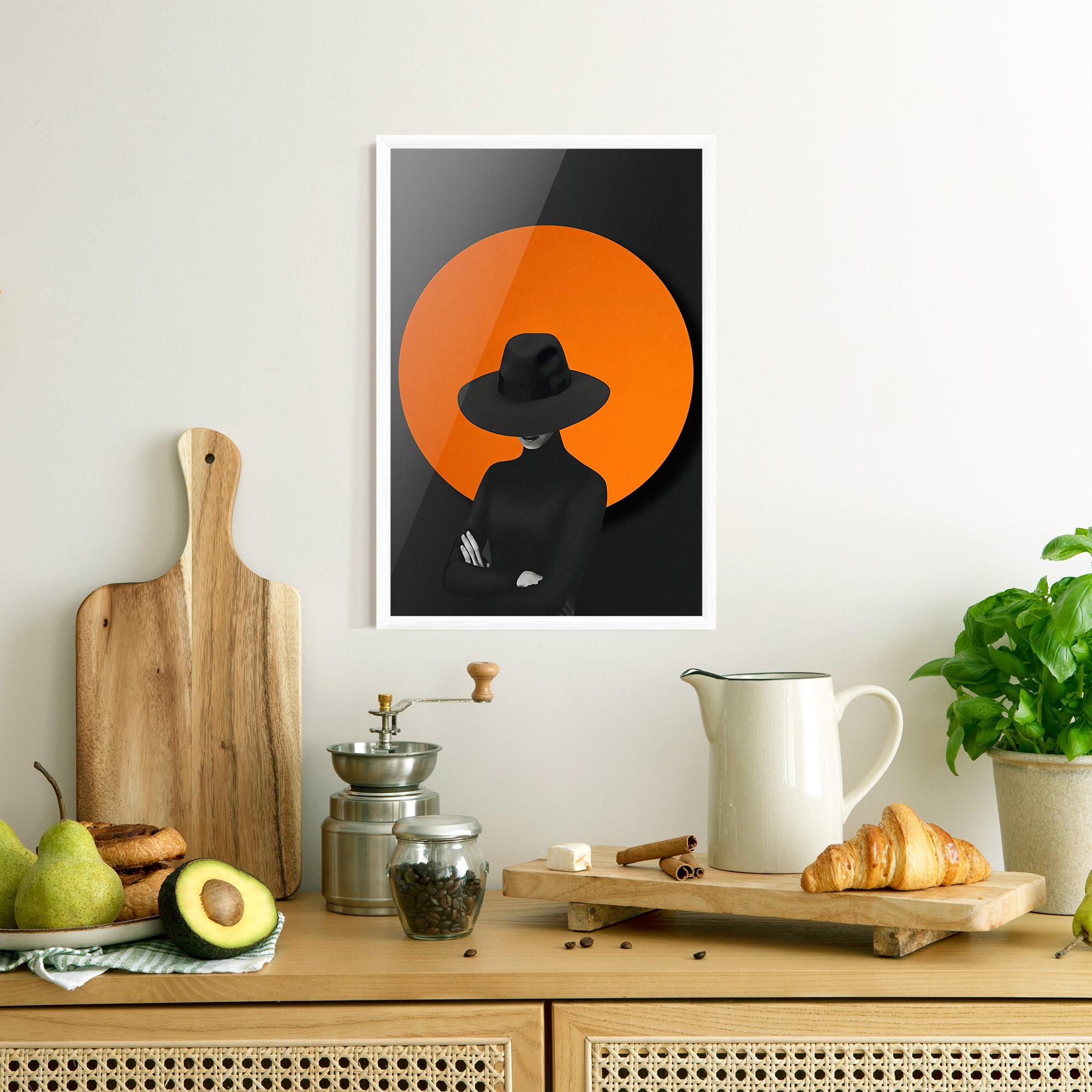 Plakat w Ramie Black Fashion mockup 8