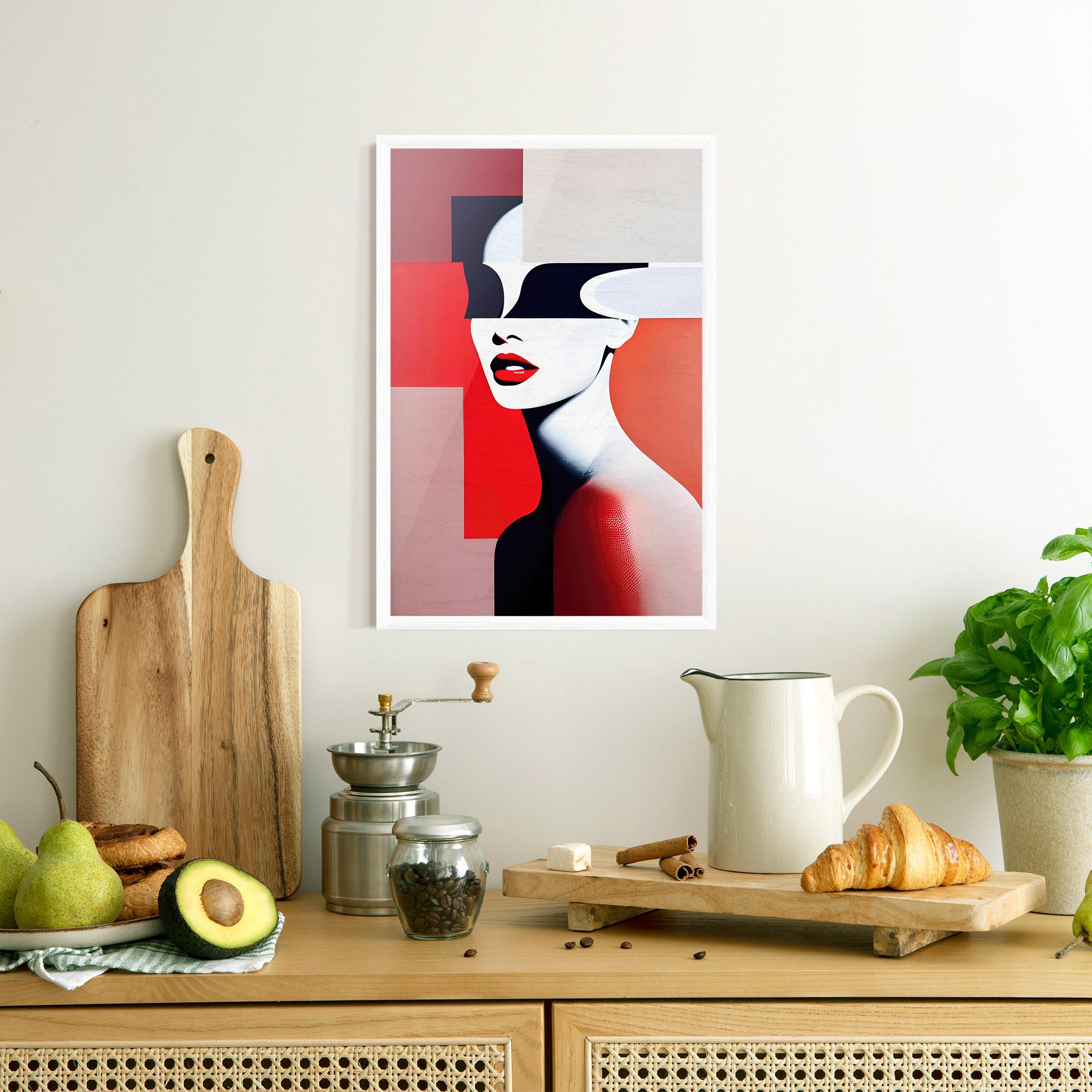 Plakat w Ramie Interesting Woman Art mockup 8