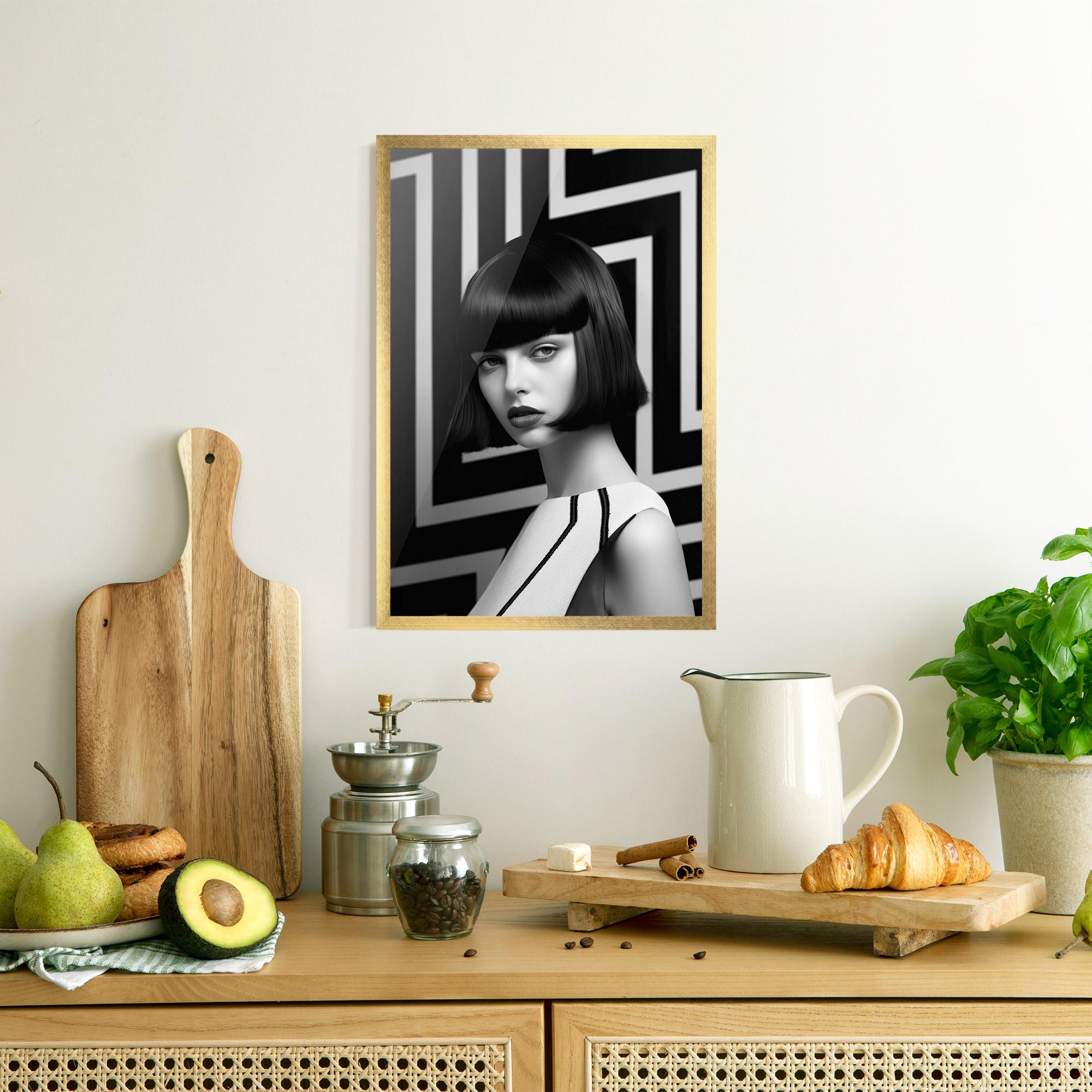 Plakat w Ramie Woman Abstract Art mockup 8