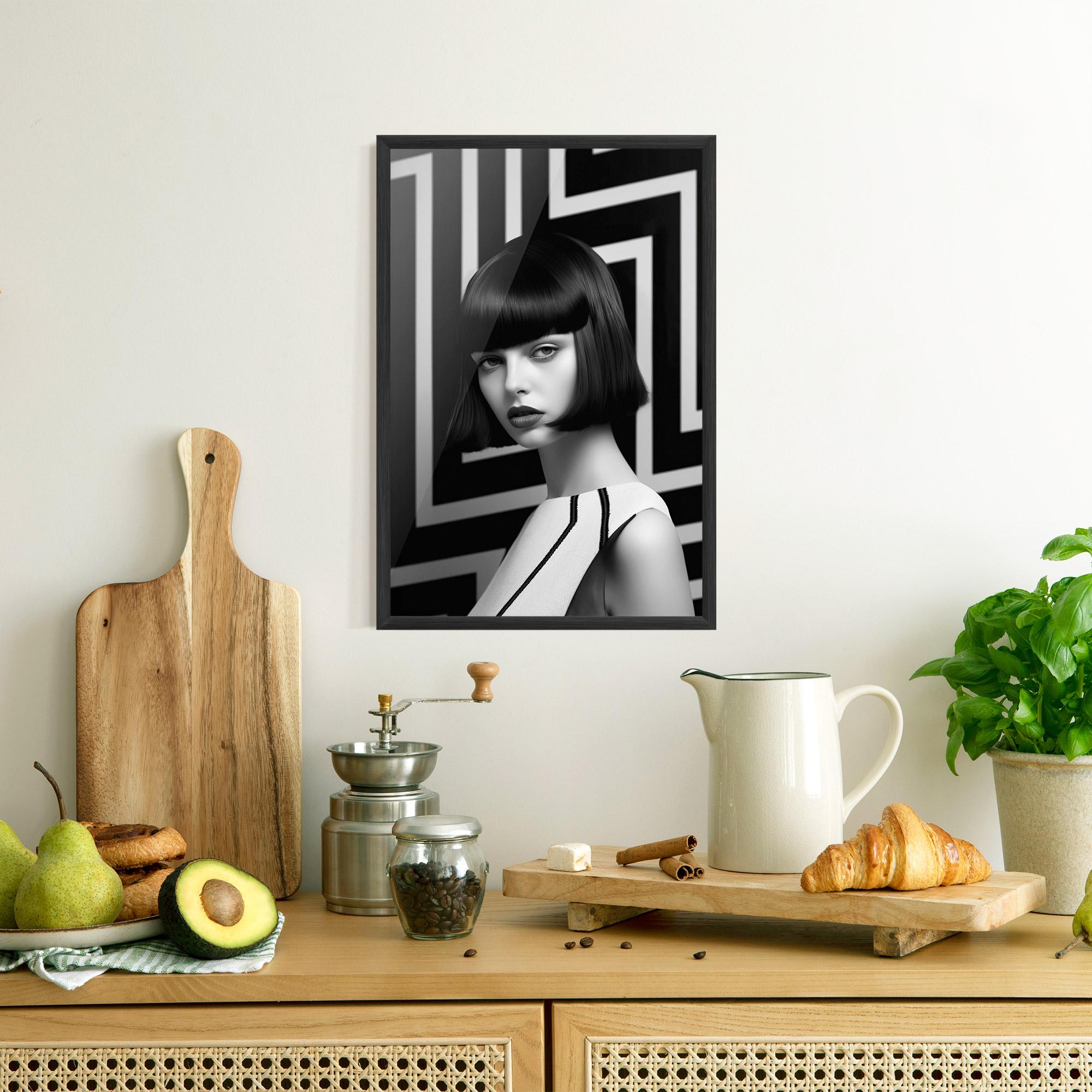 Plakat w Ramie Woman Abstract Art mockup 8