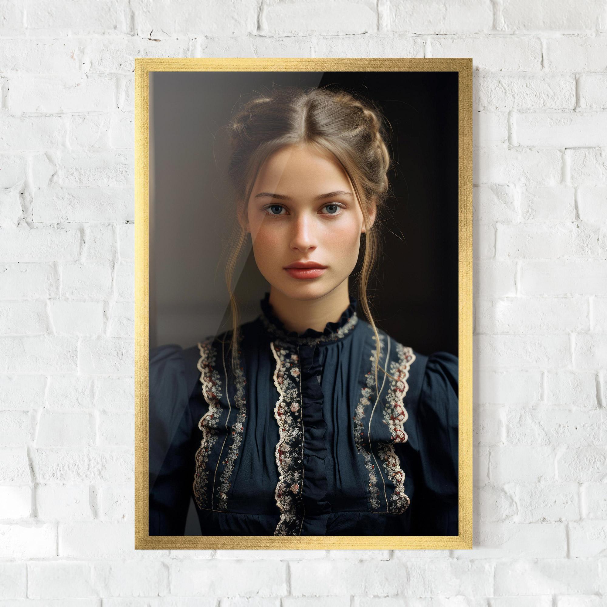 Plakat w Ramie Vintage Blue Eyes mockup 0