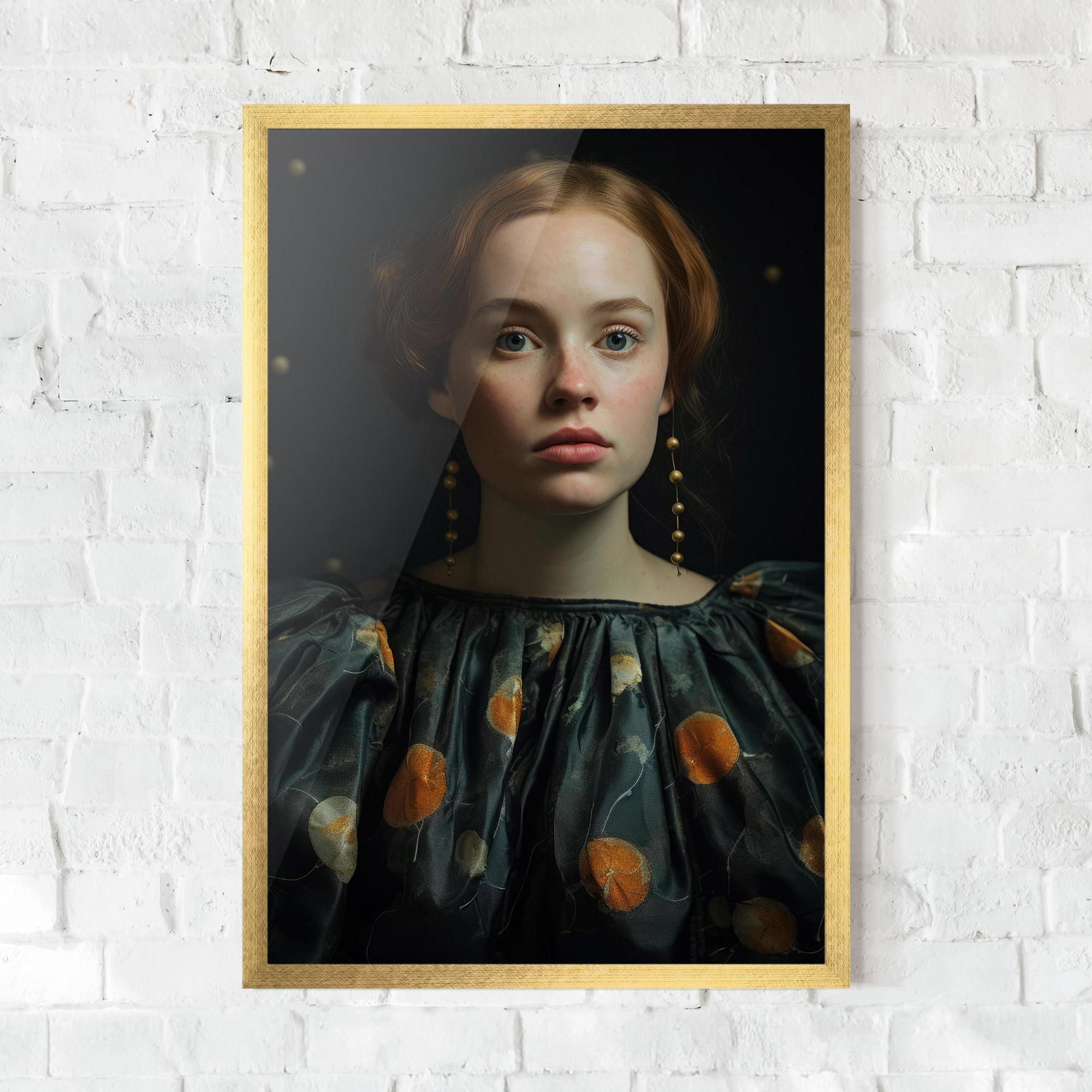 Plakat w Ramie Vintage Red Hair mockup 0