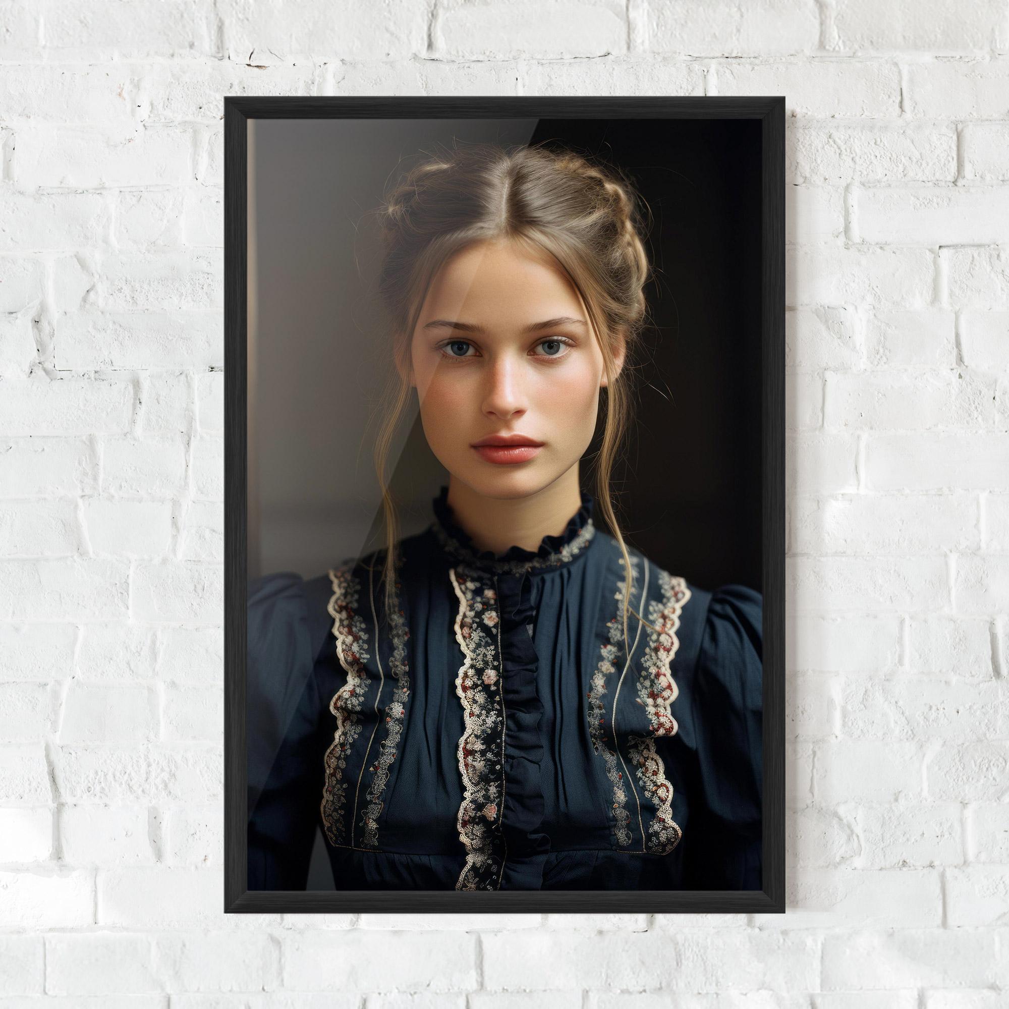 Plakat w Ramie Vintage Blue Eyes mockup 0