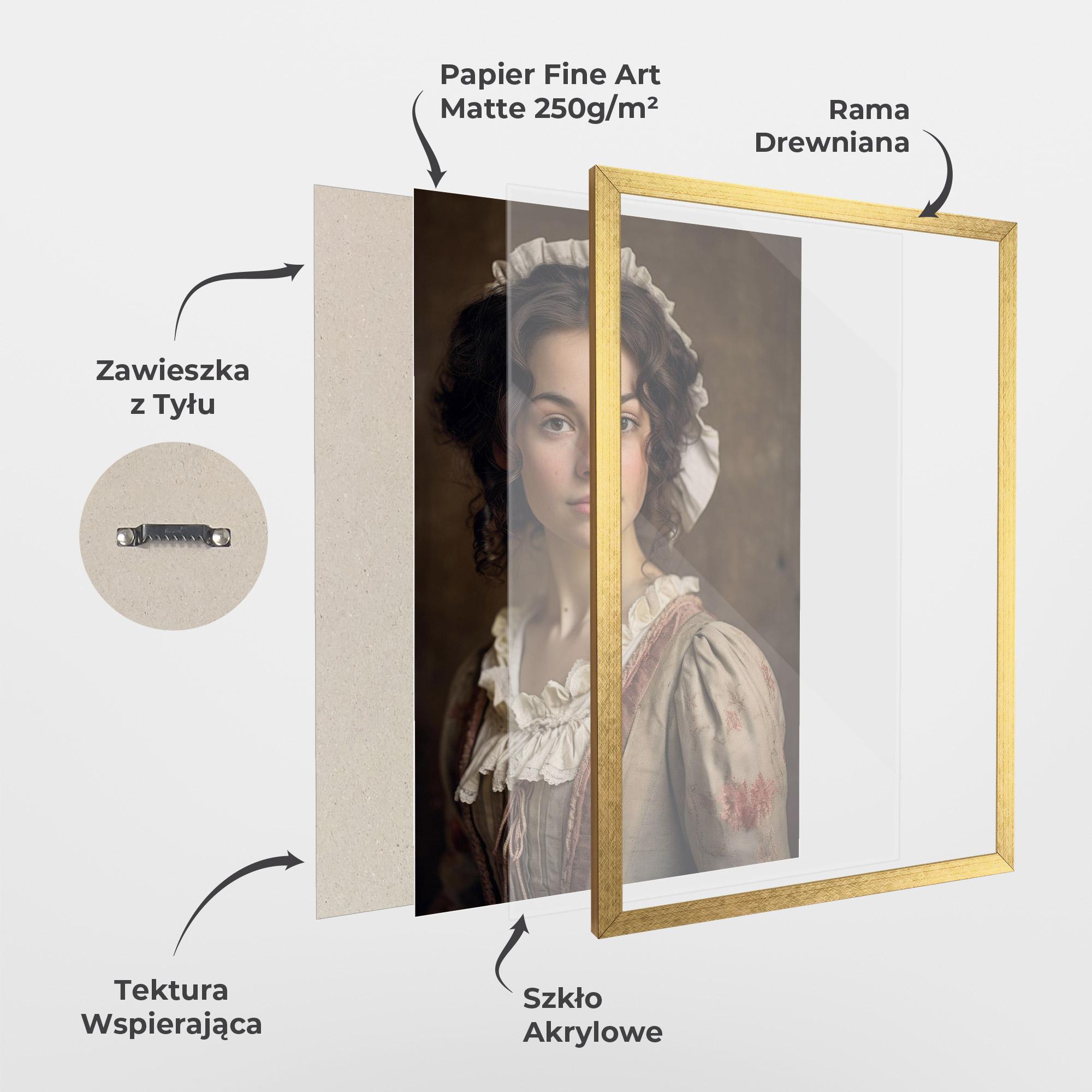 Plakat w Ramie Light Green Dress mockup 1