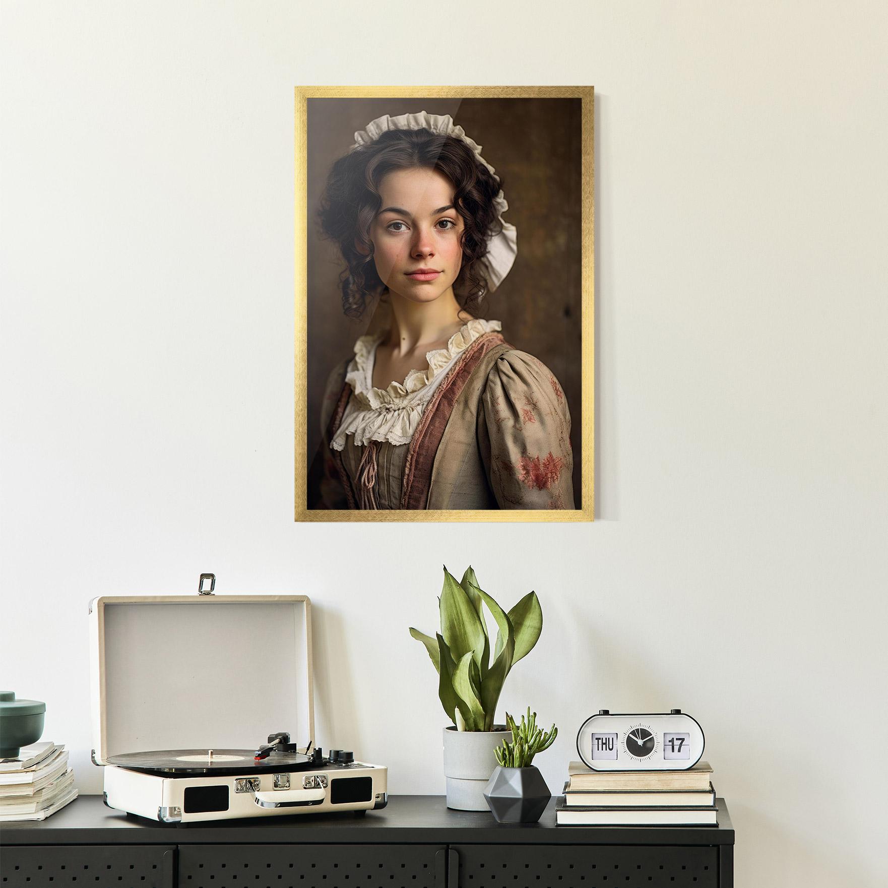 Plakat w Ramie Light Green Dress mockup 2