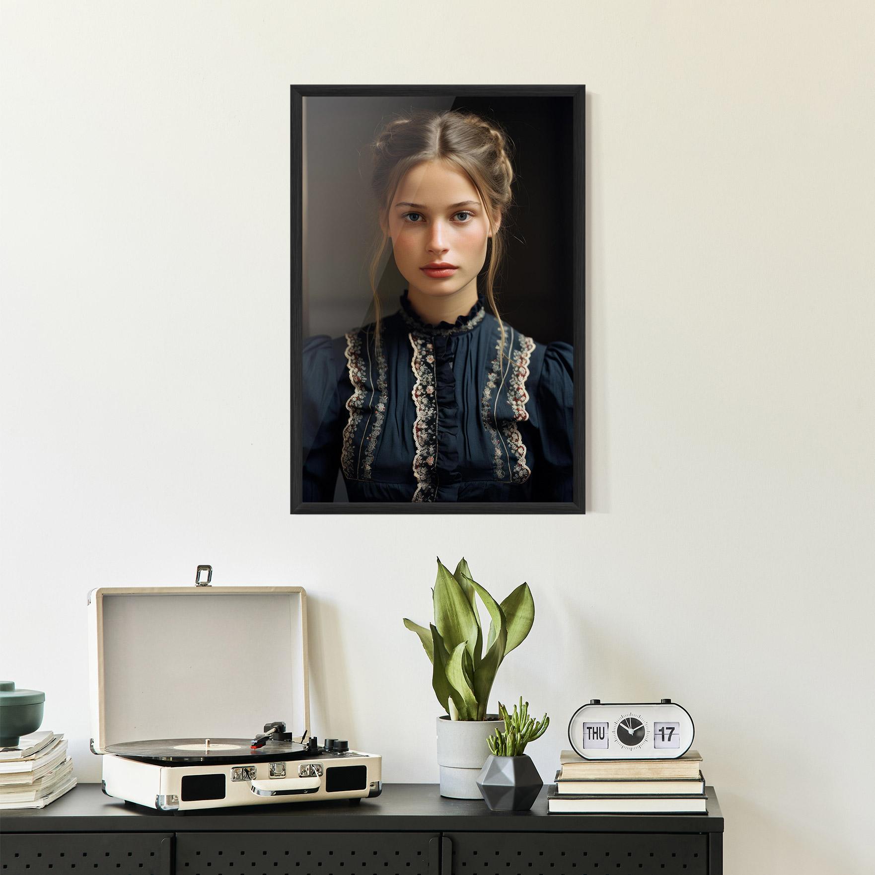 Plakat w Ramie Vintage Blue Eyes mockup 2