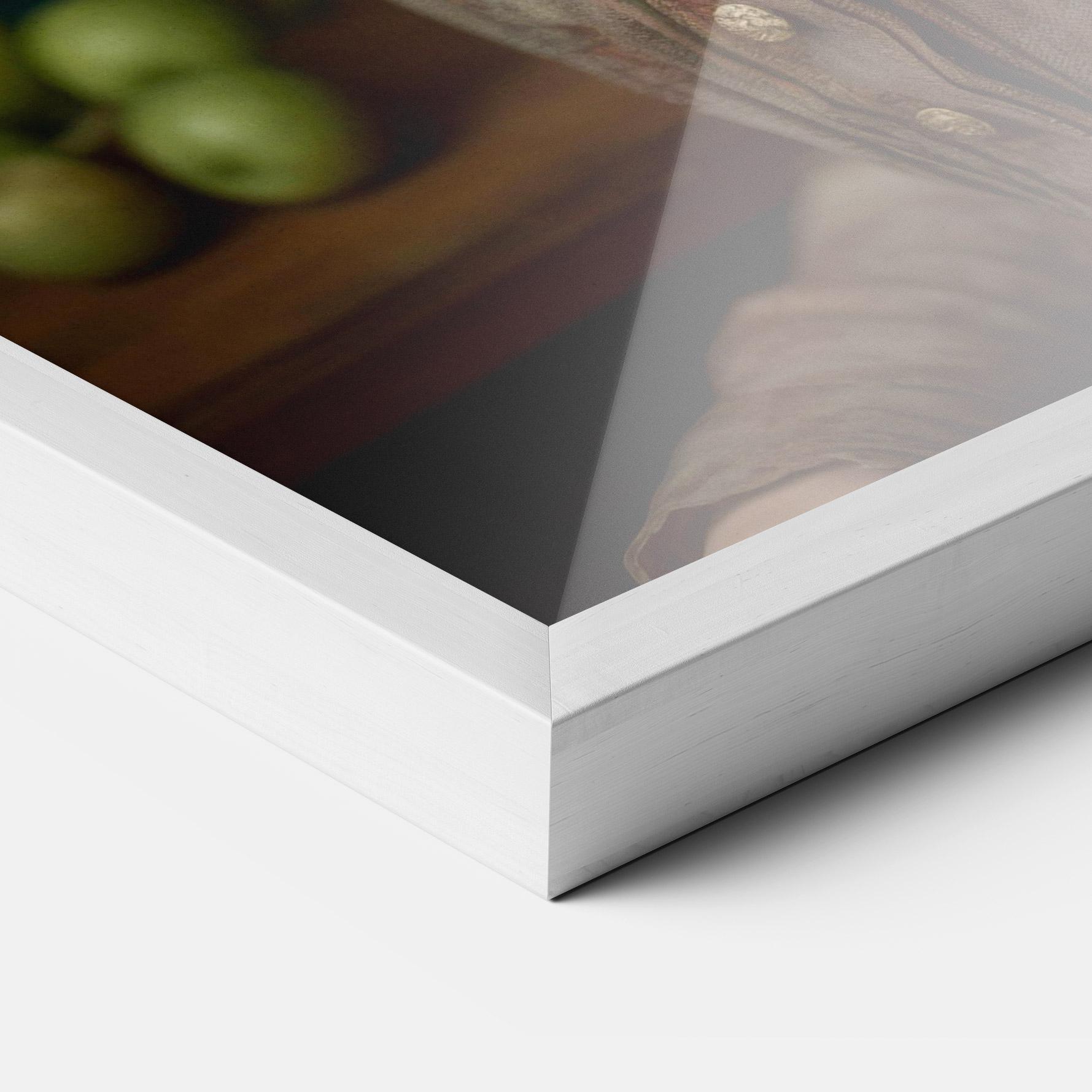 Plakat w Ramie Green Vintage Apple mockup 3