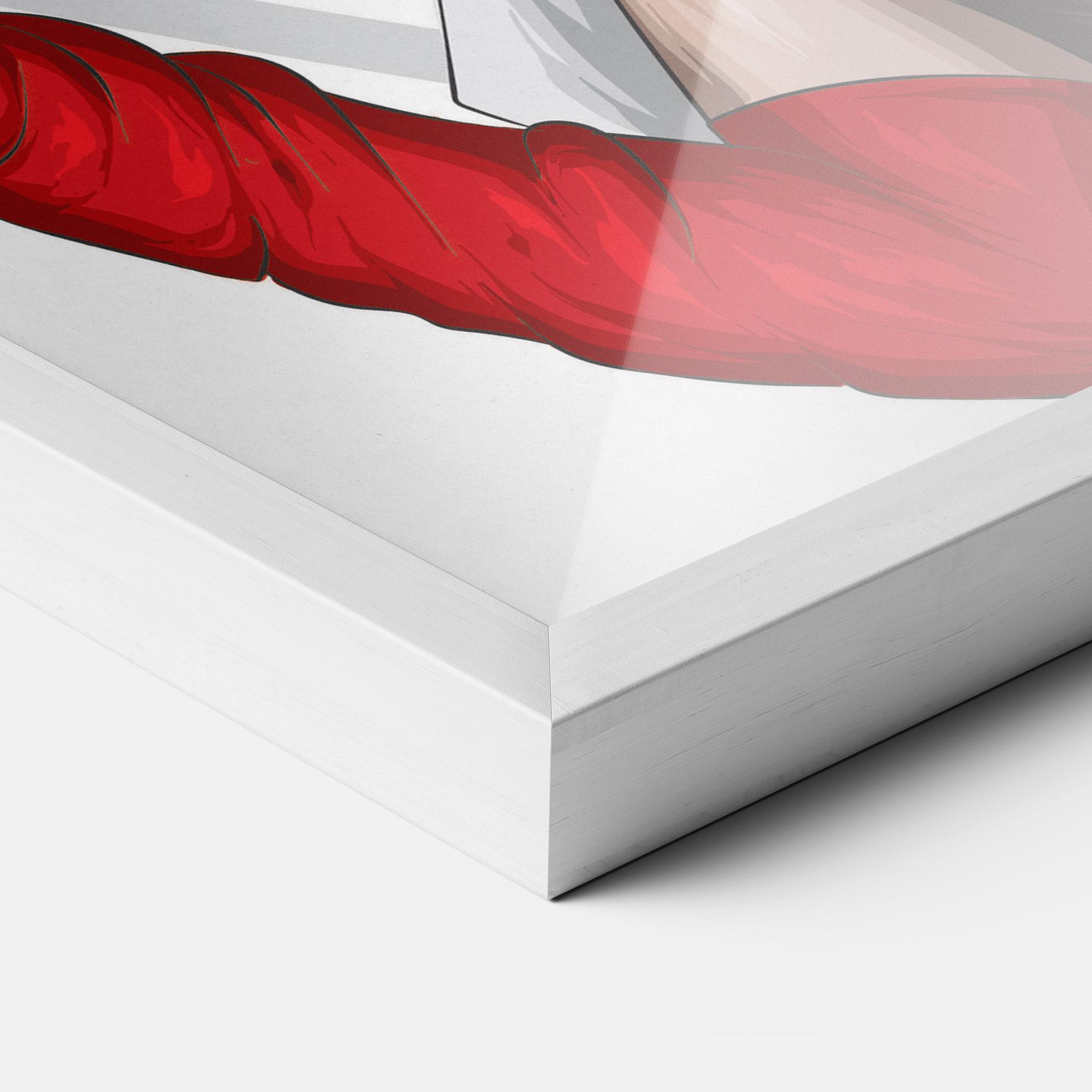 Plakat w Ramie Vintage Red Gloves mockup 3