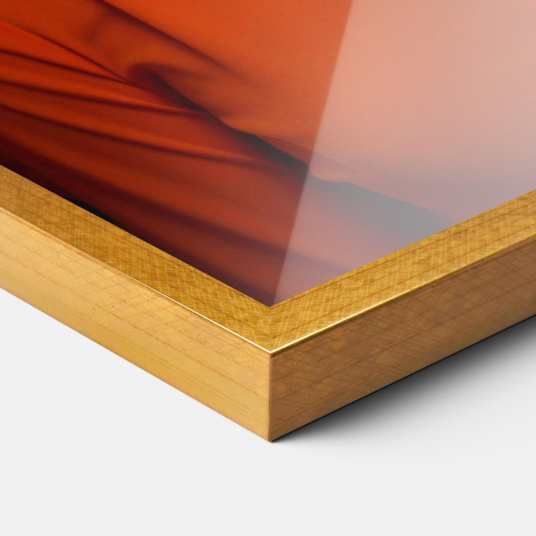 Plakat w Ramie Orange Blouse Woman mockup 3