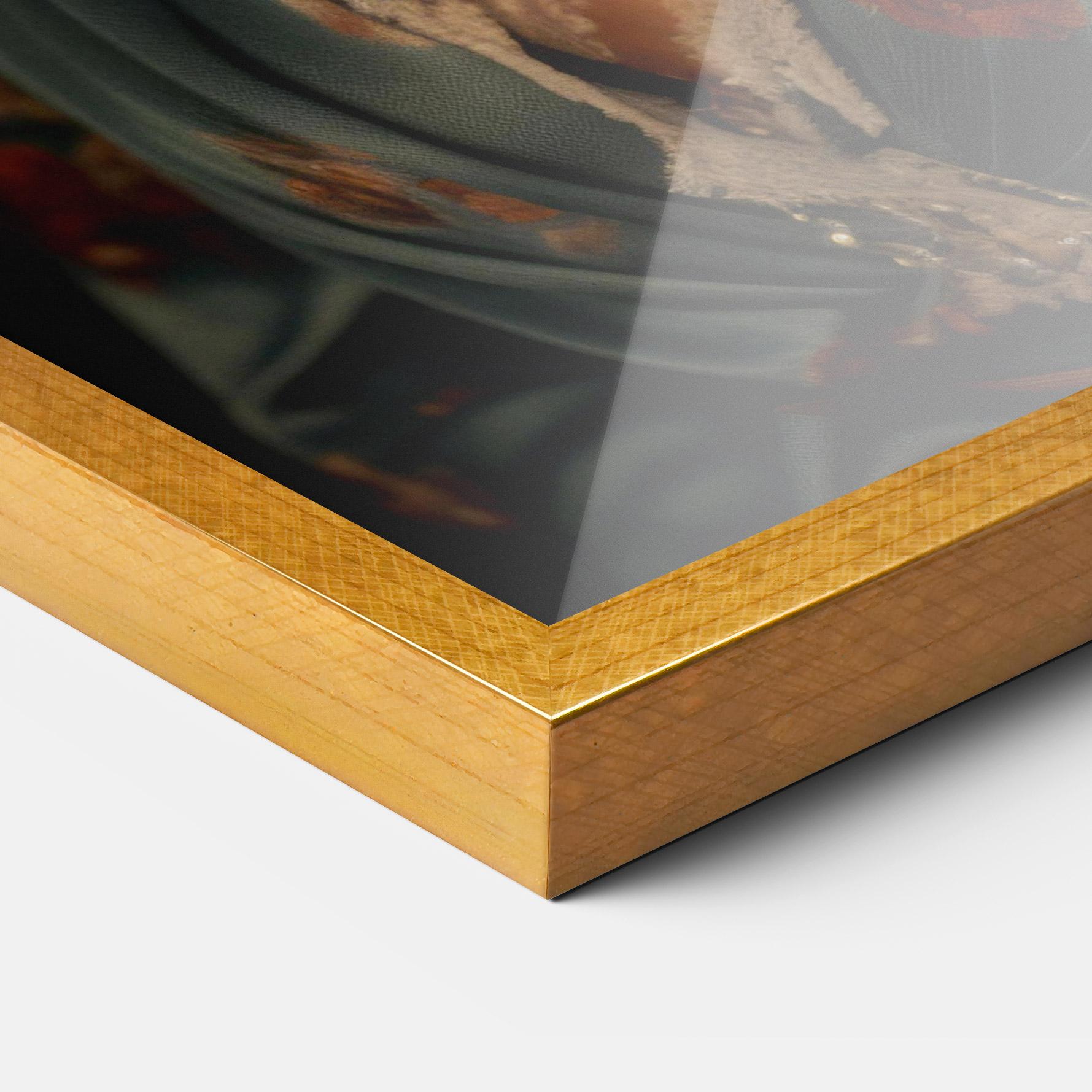 Plakat w Ramie Pink Flowers Dress mockup 3