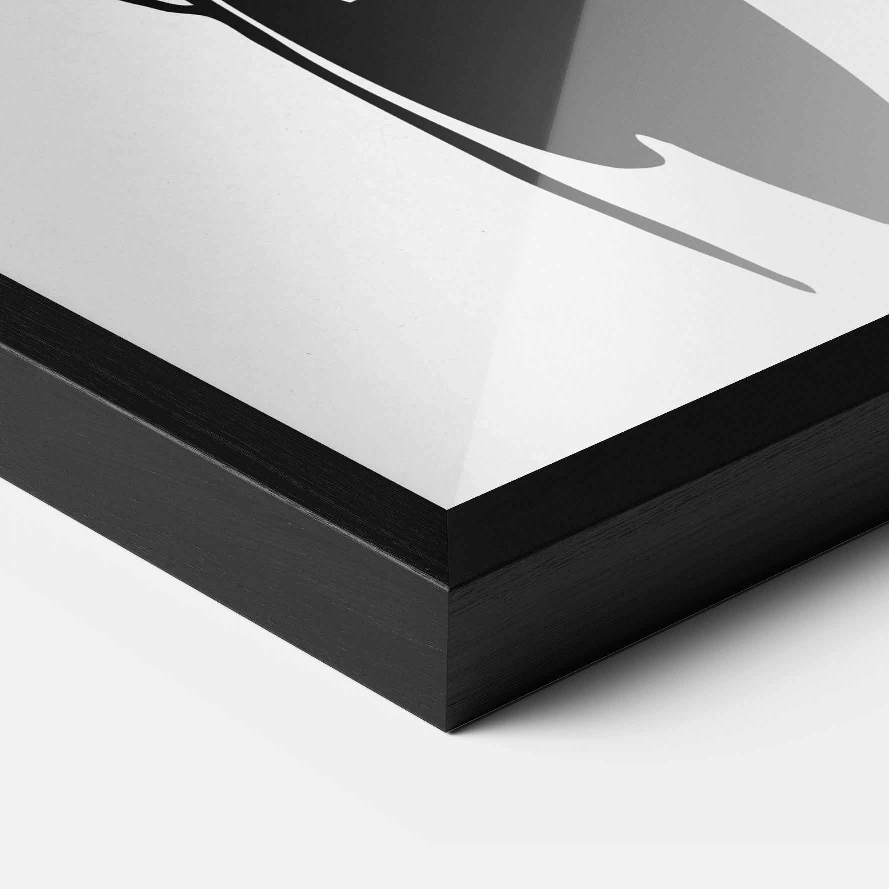 Plakat w Ramie Vintage Girl Line mockup 3