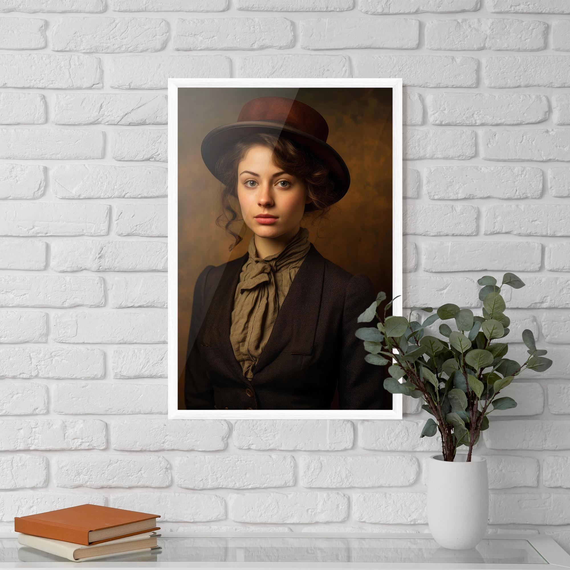 Plakat w Ramie Vintage Brown Hat mockup 5