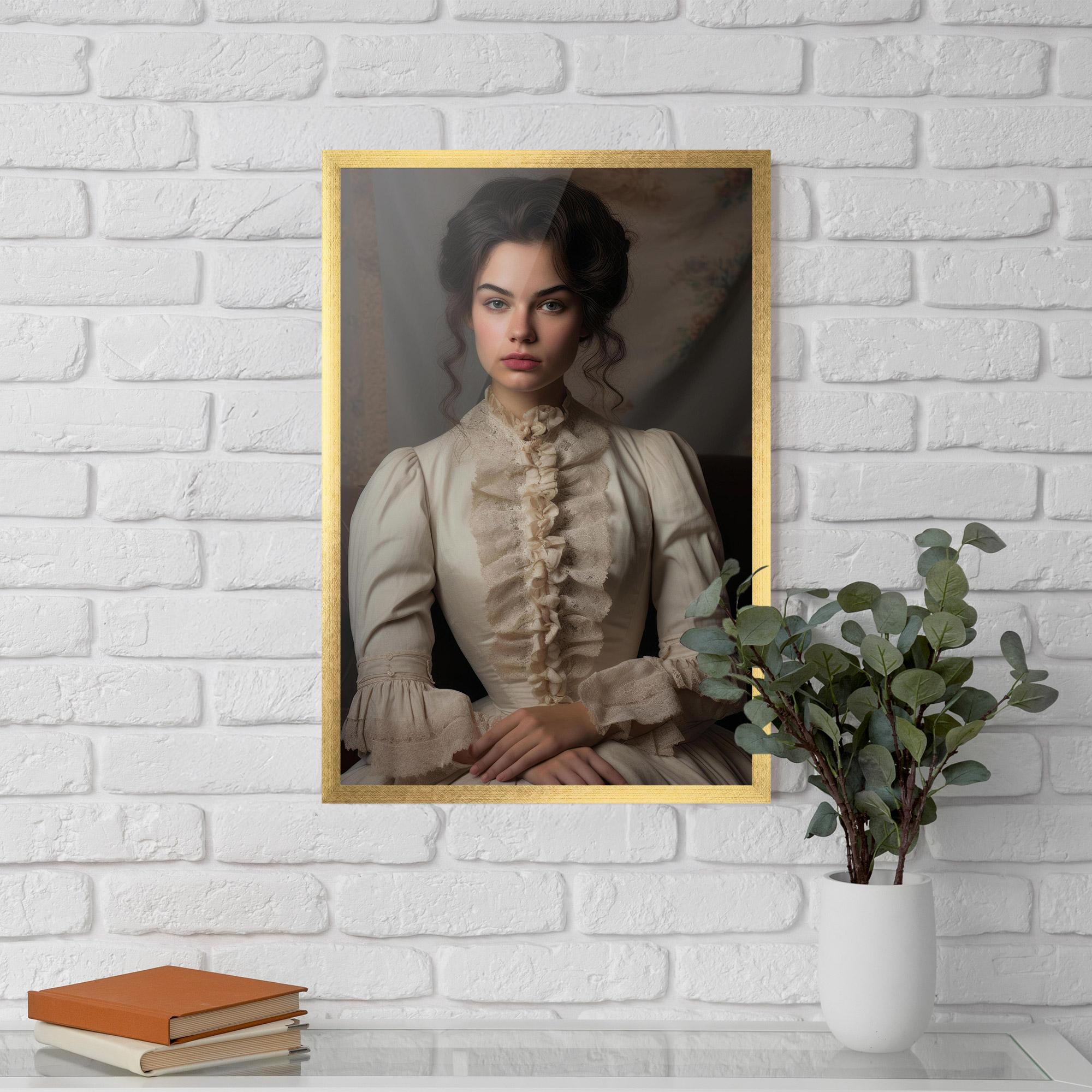 Plakat w Ramie Pretty Vintage Dress mockup 5