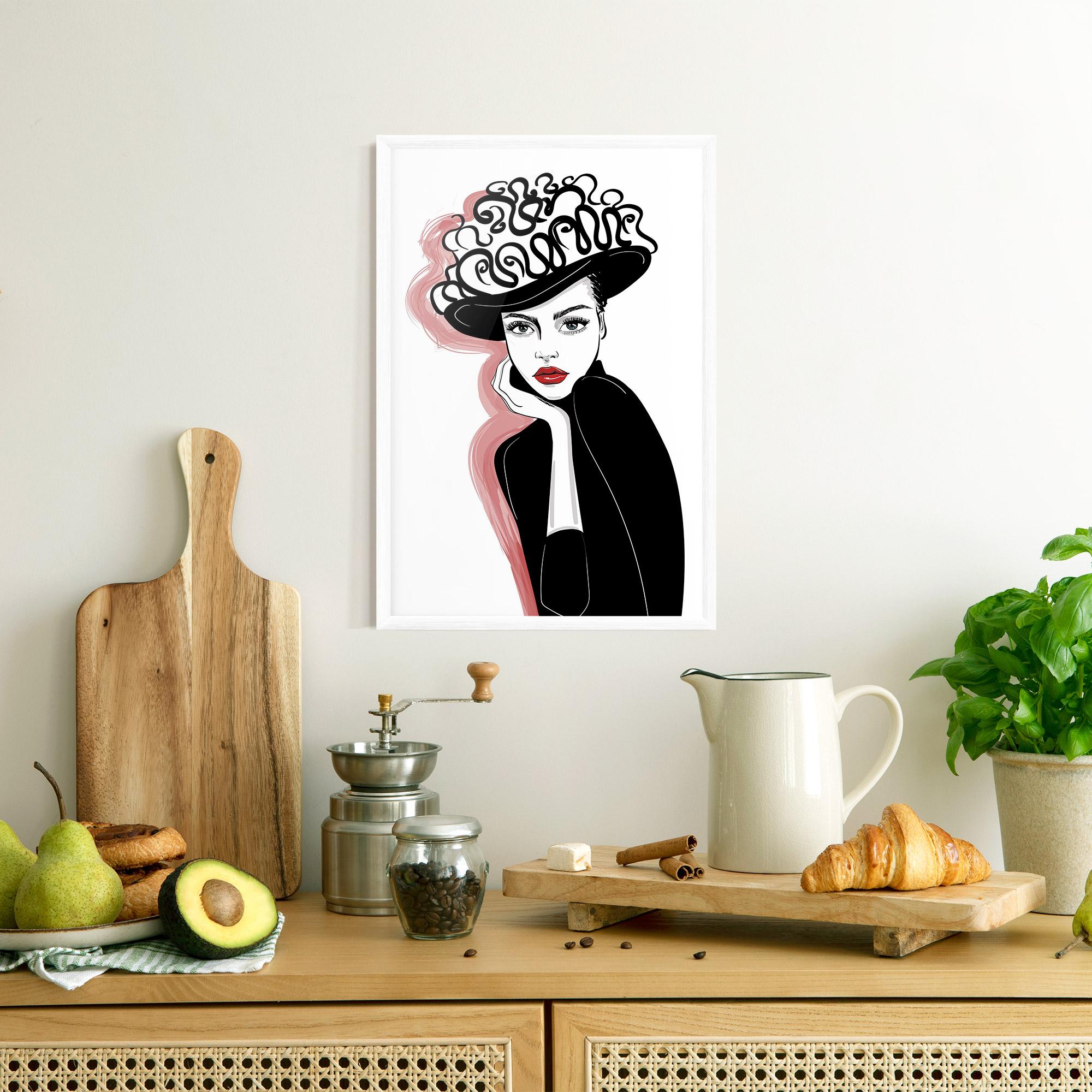 Plakat w Ramie Vintage Drawing mockup 8