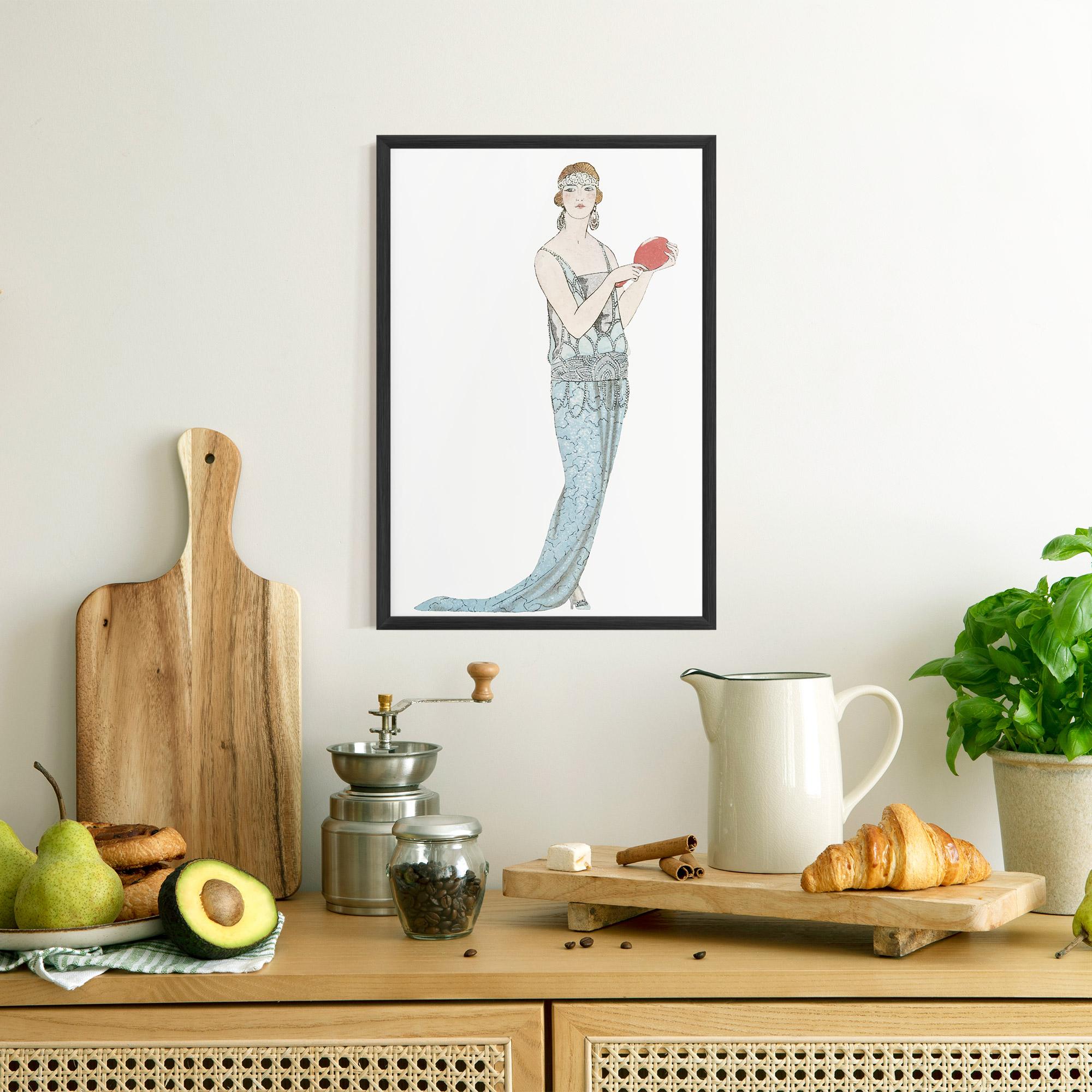 Plakat w Ramie Vintage Old Drawing mockup 8