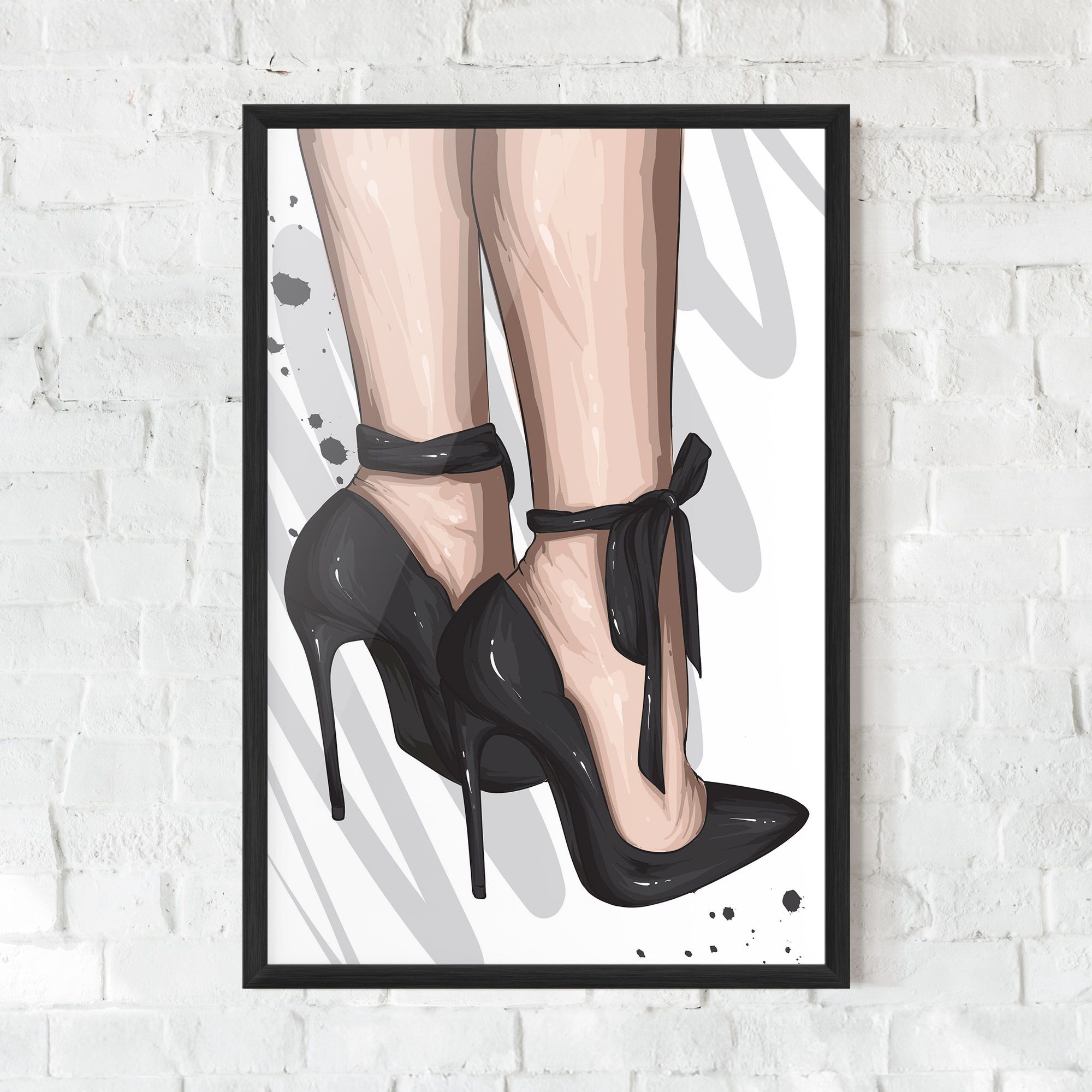 Black Woman Shoes mockup 0