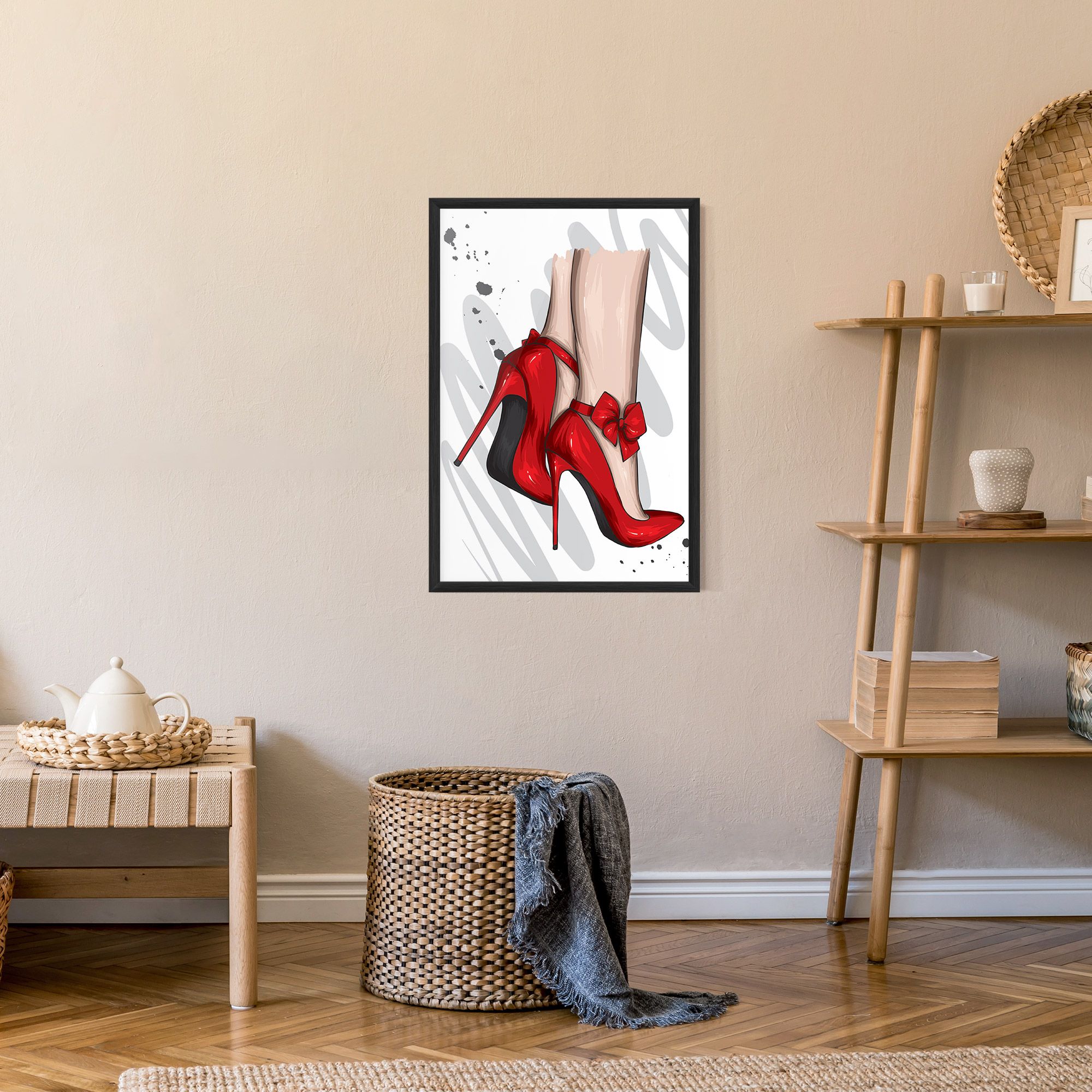 Red Bow Heels mockup 9
