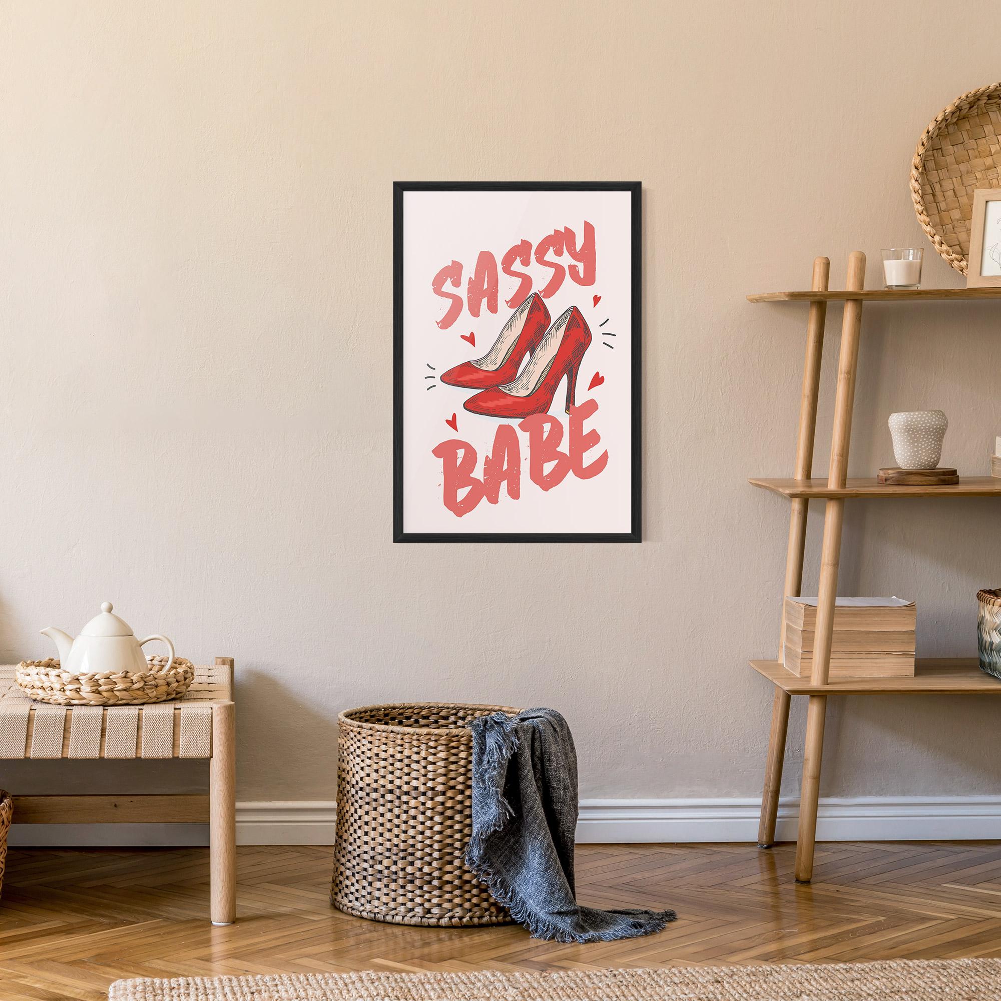 Plakat w Ramie Sassy Babe mockup 9