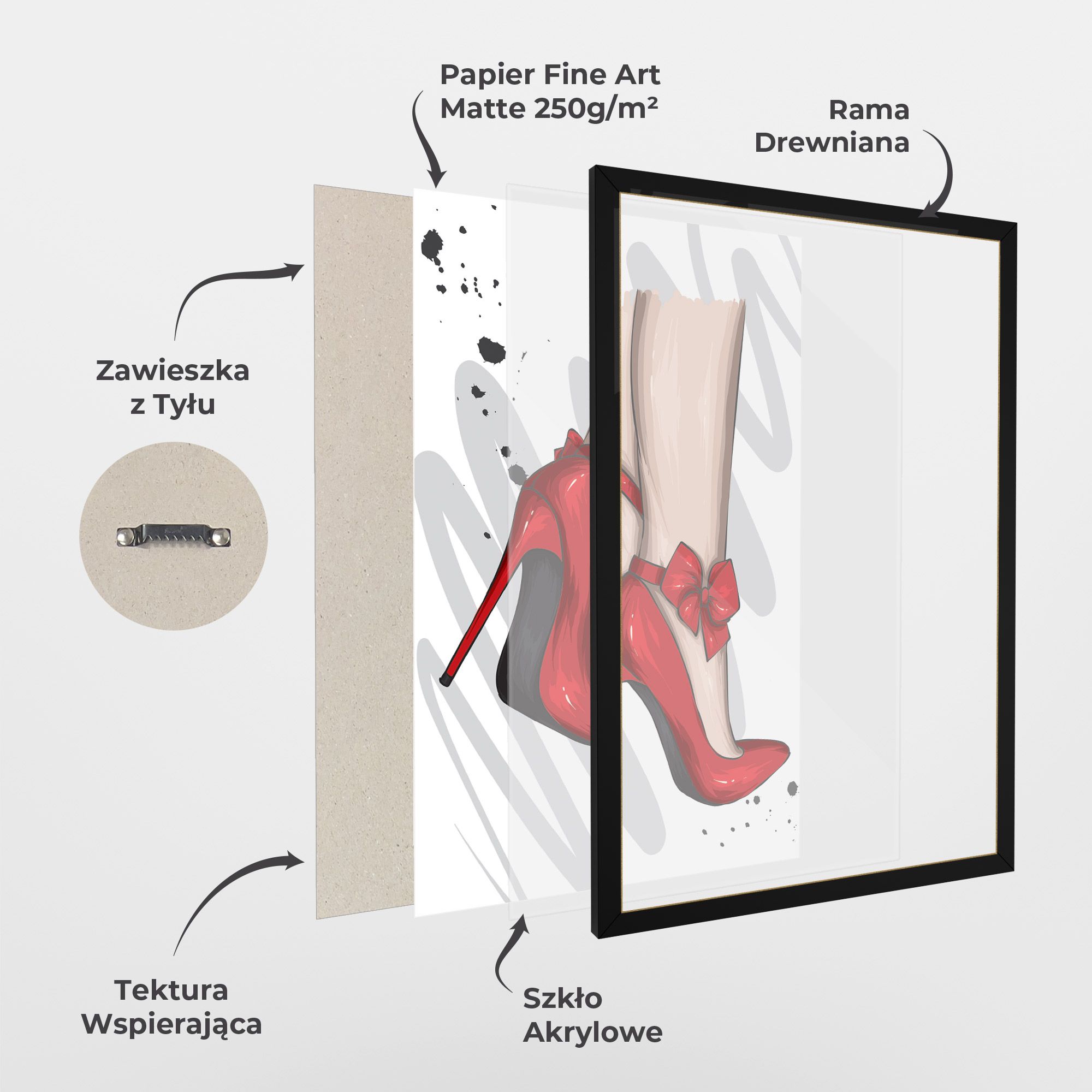 Red Bow Heels mockup 1