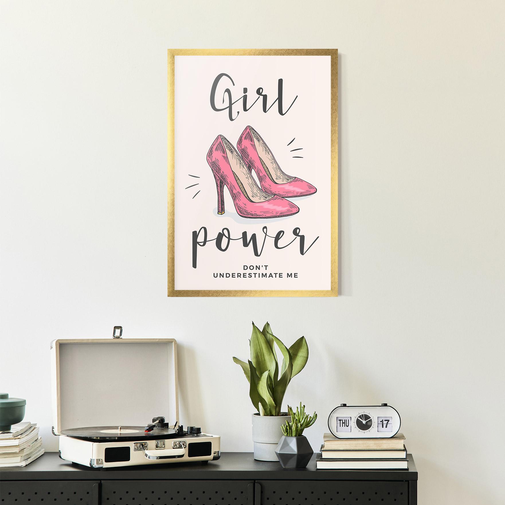Plakat w Ramie Girl Power mockup 2
