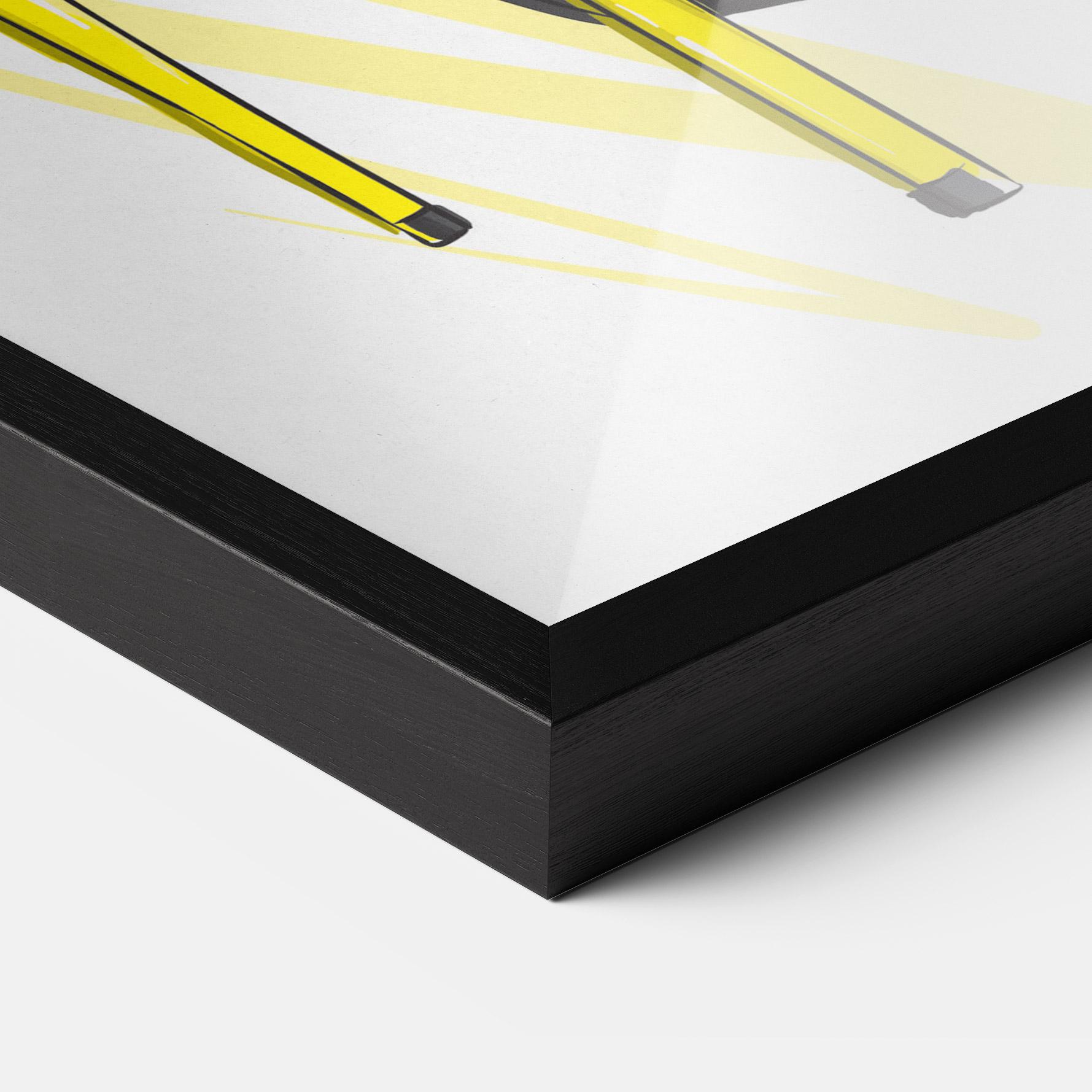 Plakat w Ramie Yellow Shoes mockup 3