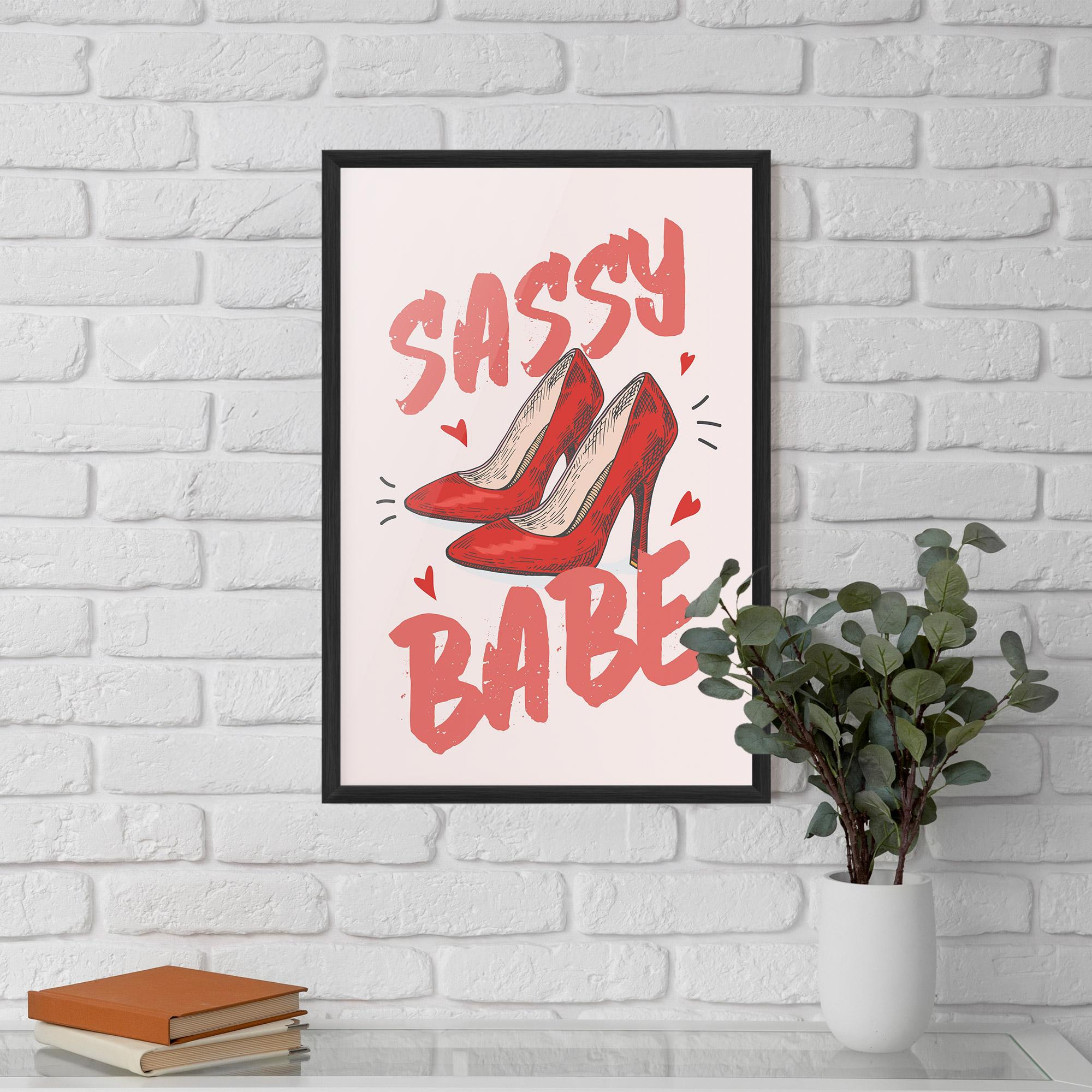 Plakat w Ramie Sassy Babe mockup 5