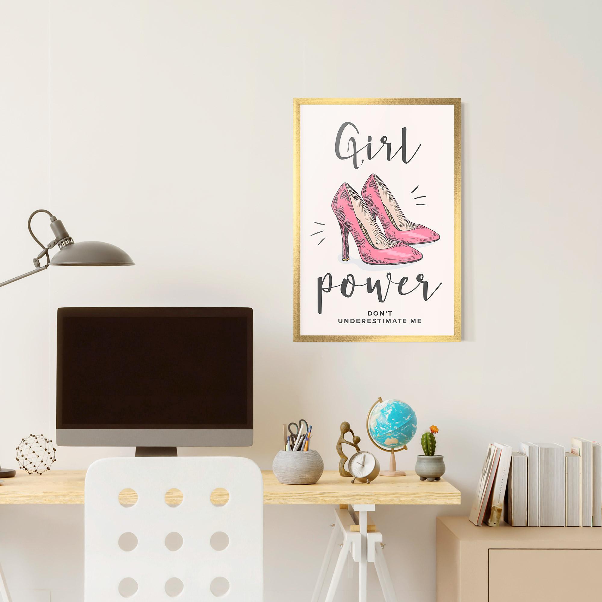 Plakat w Ramie Girl Power mockup 6