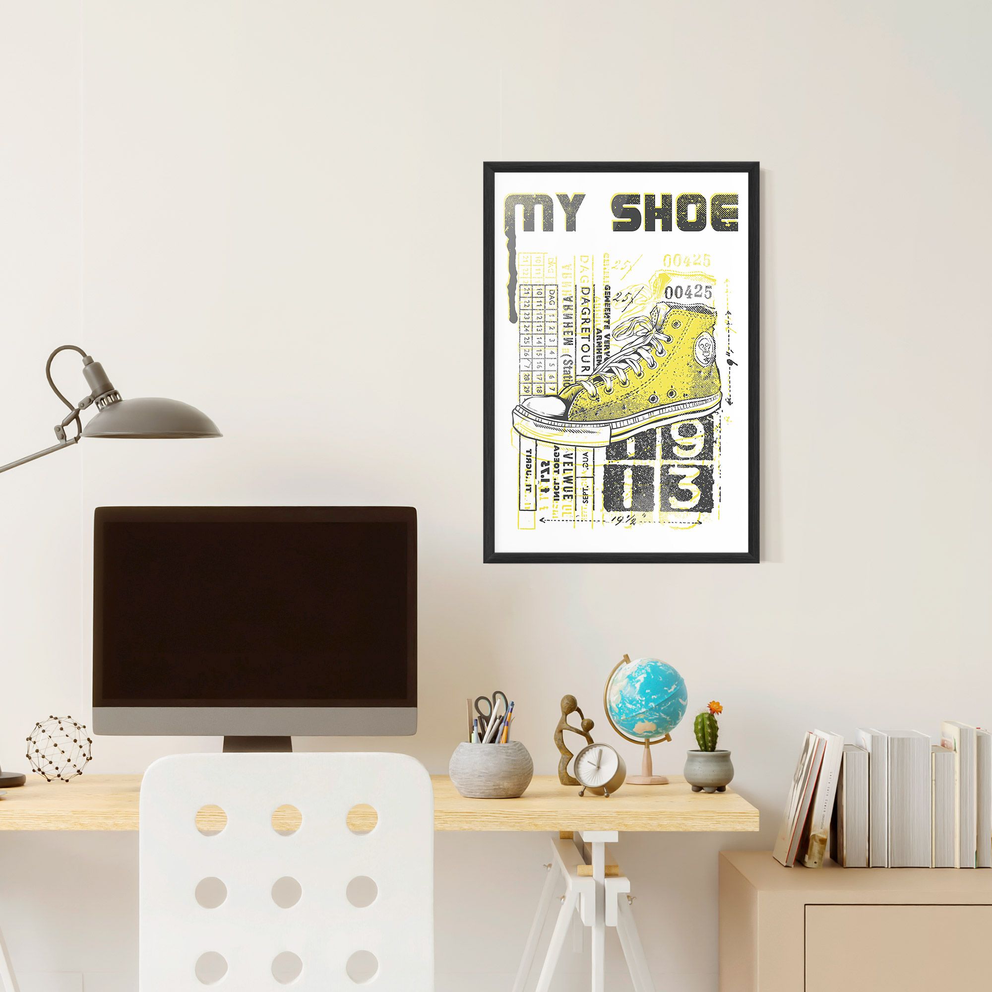 My Shoe Yellow mockup 6