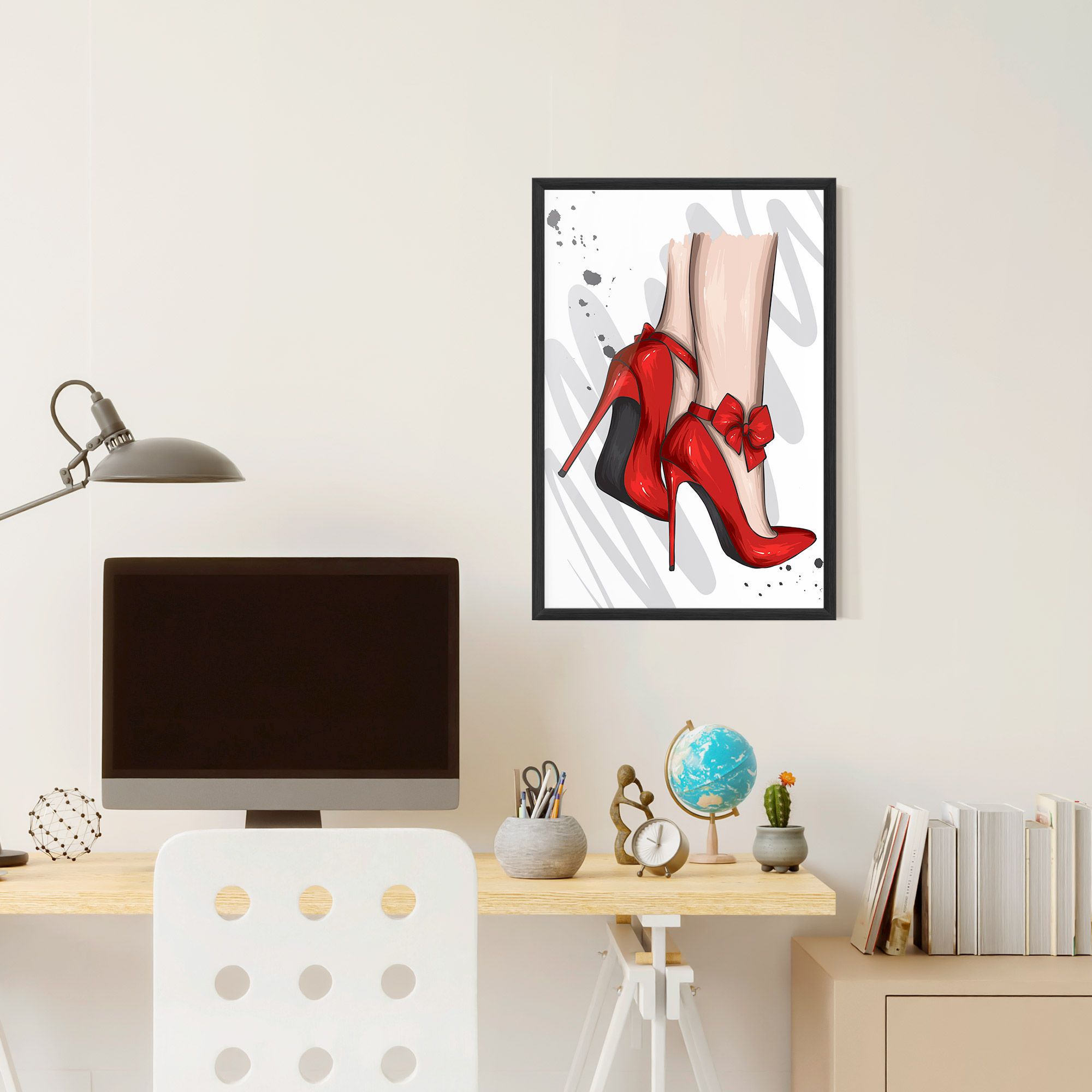Red Bow Heels mockup 6