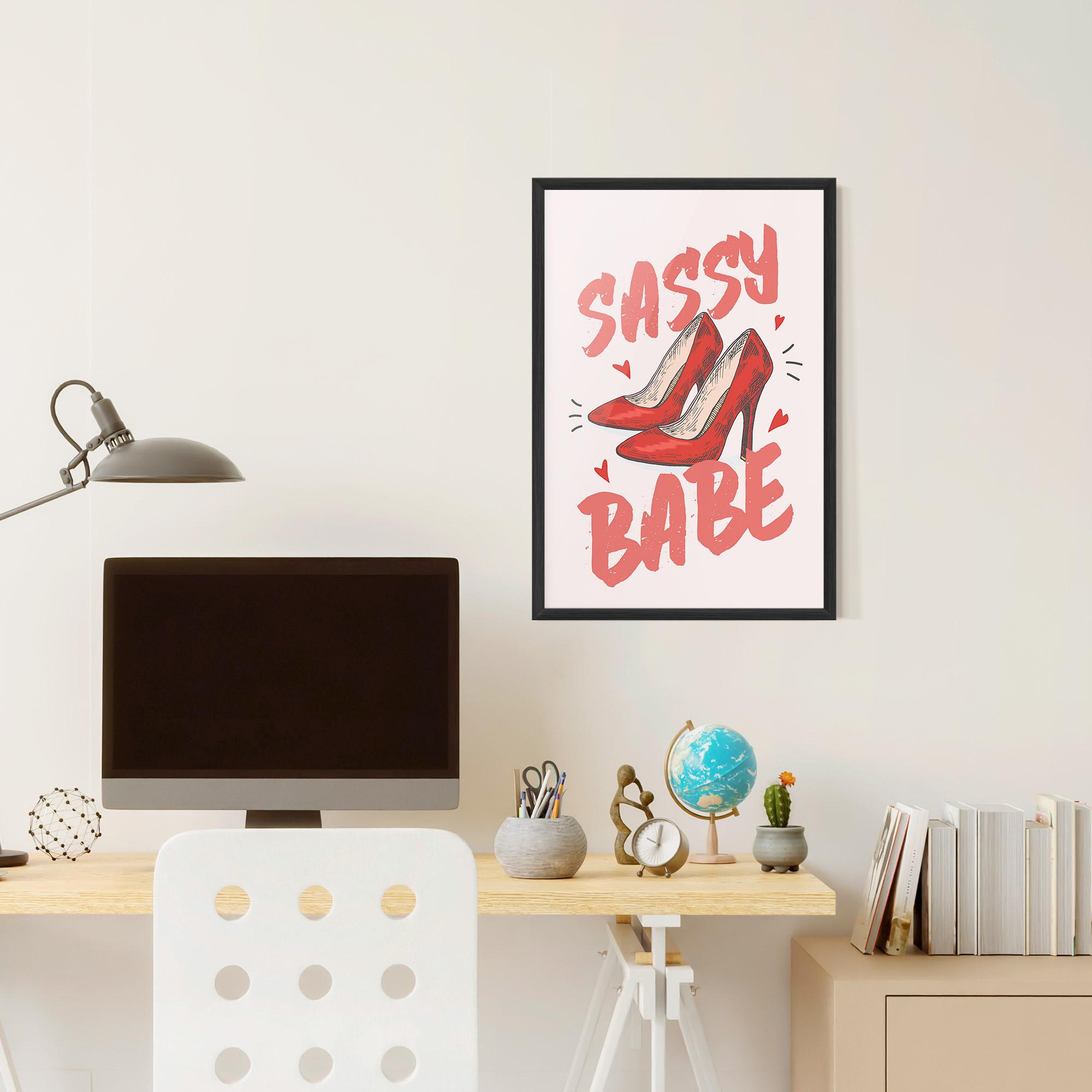 Plakat w Ramie Sassy Babe mockup 6