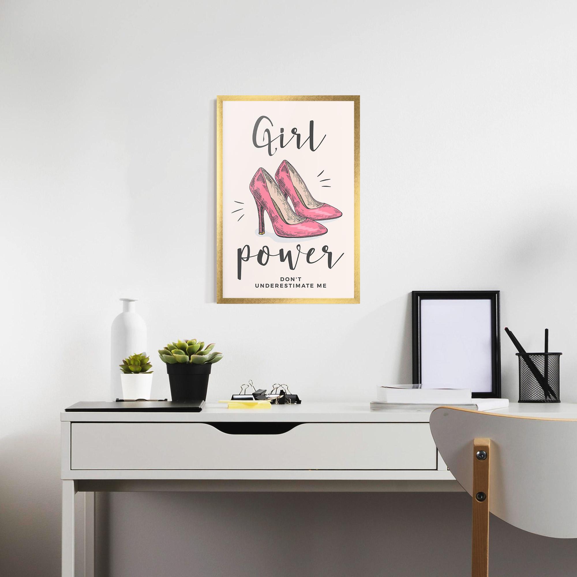 Plakat w Ramie Girl Power mockup 7