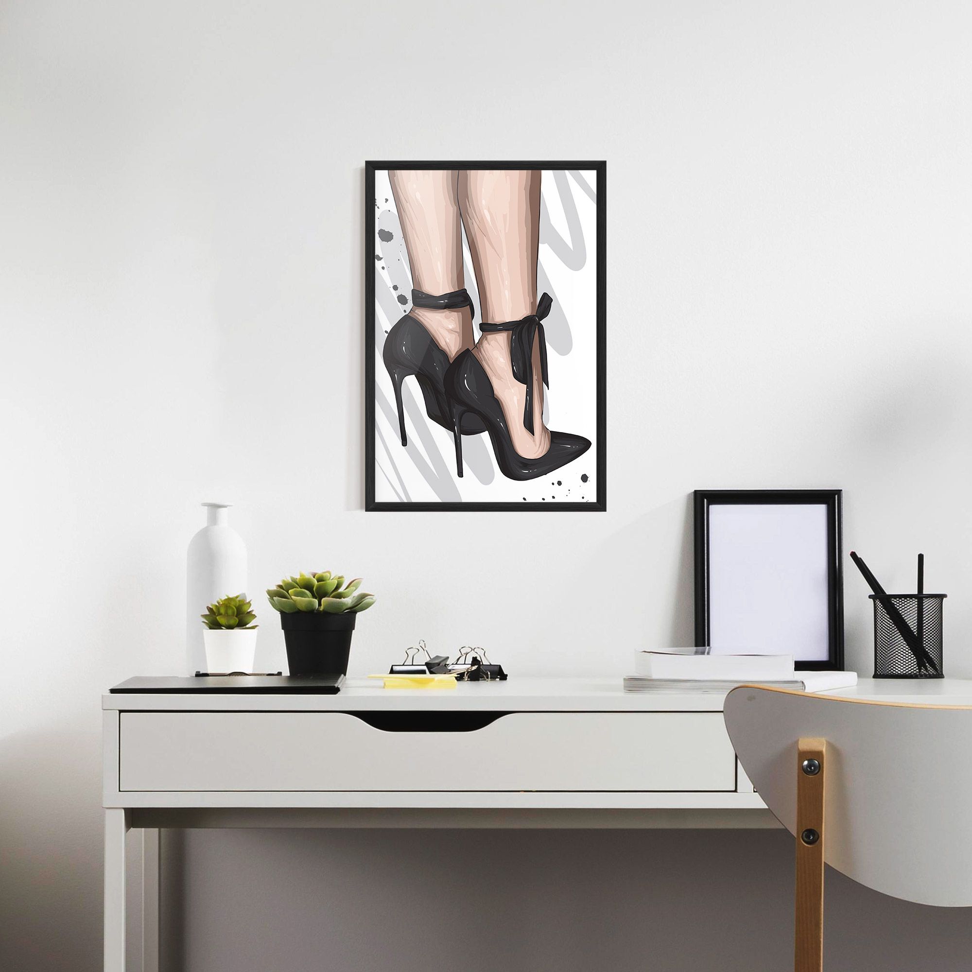 Black Woman Shoes mockup 7