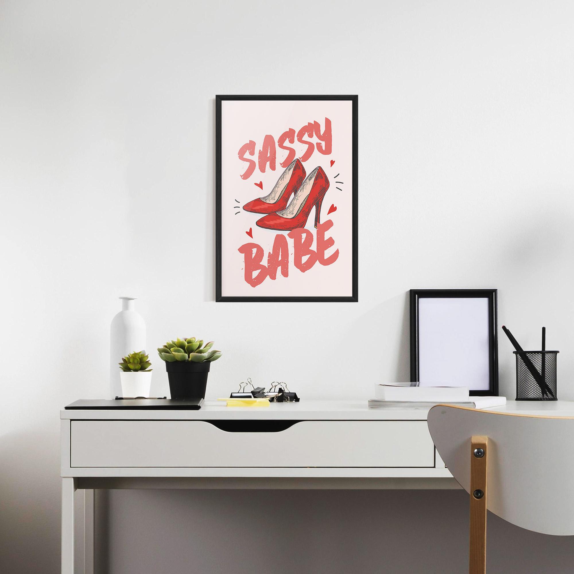 Plakat w Ramie Sassy Babe mockup 7