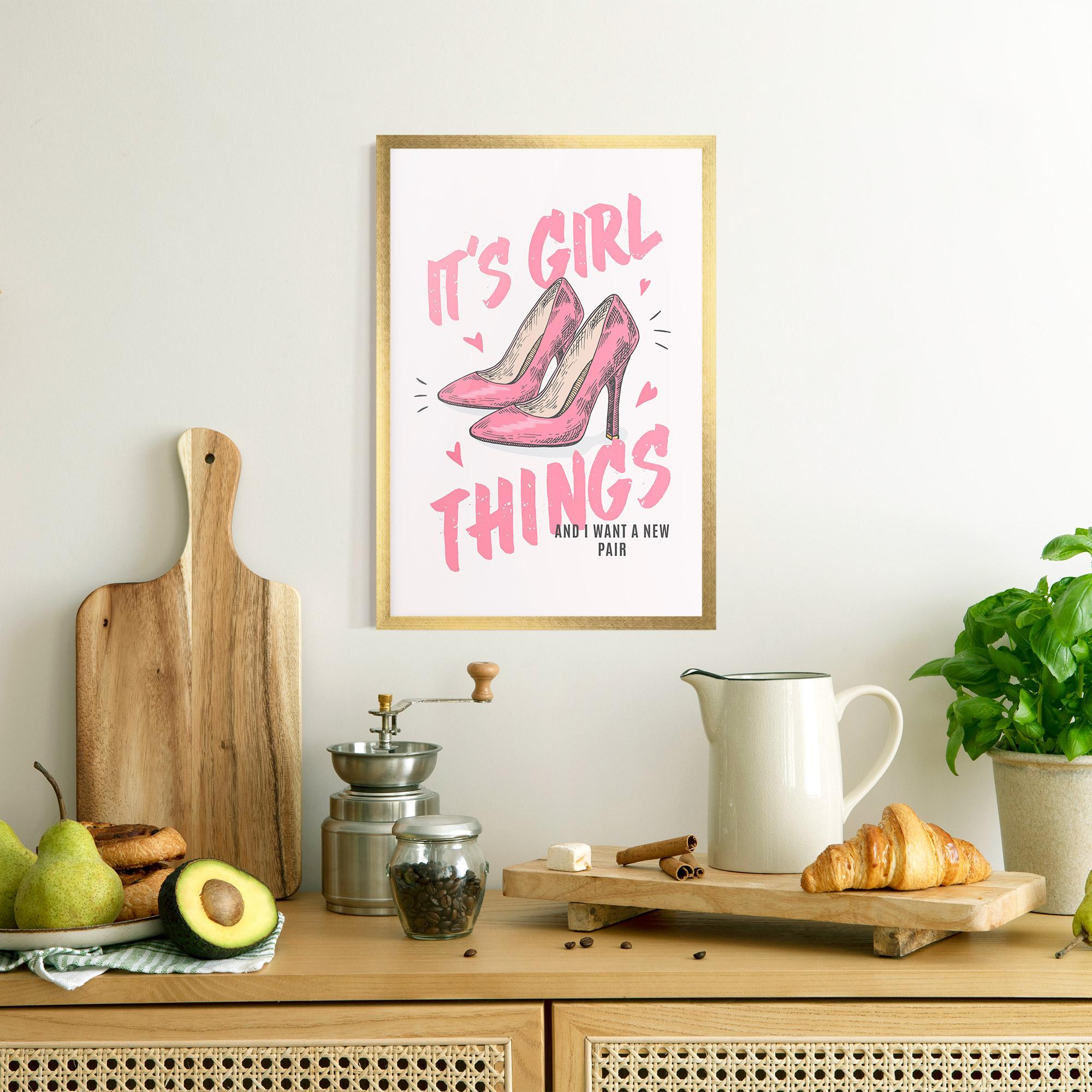 Plakat w Ramie Girl Things mockup 8