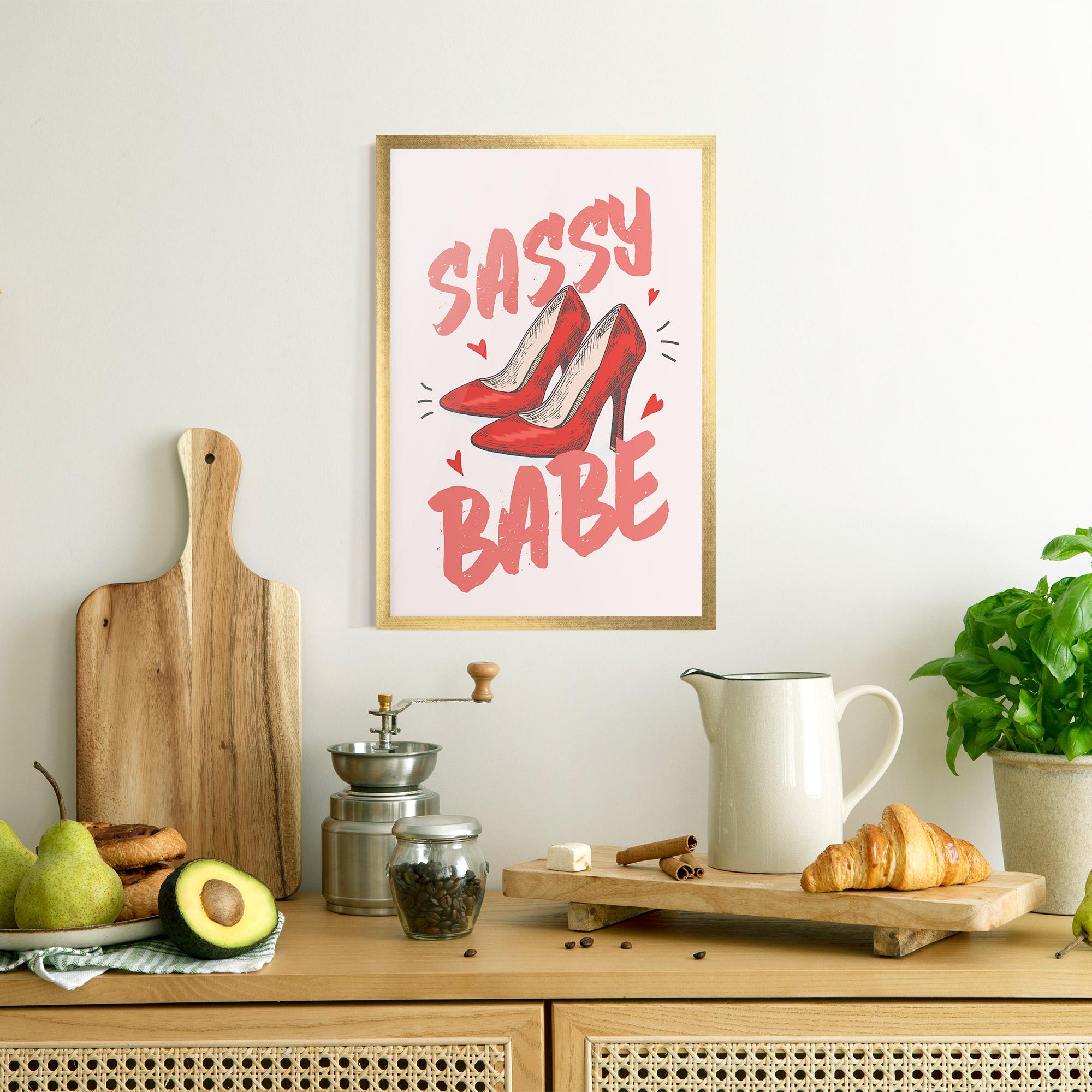 Plakat w Ramie Sassy Babe mockup 8