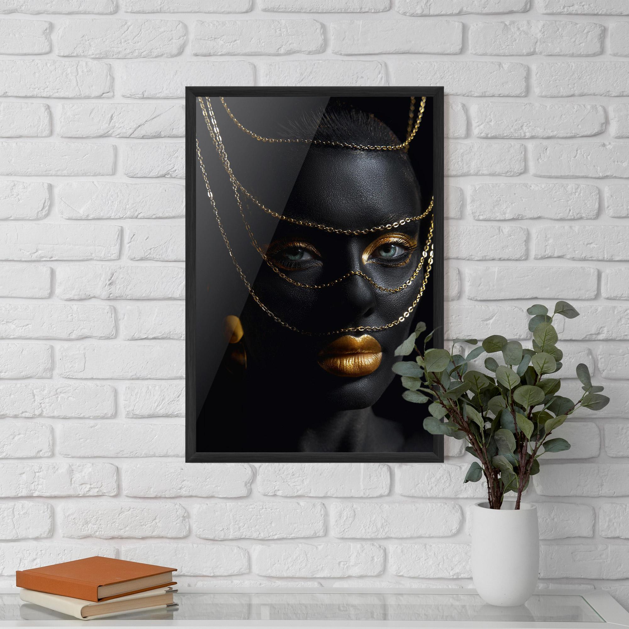 Plakat w Ramie Chain Grey Eyes mockup 5