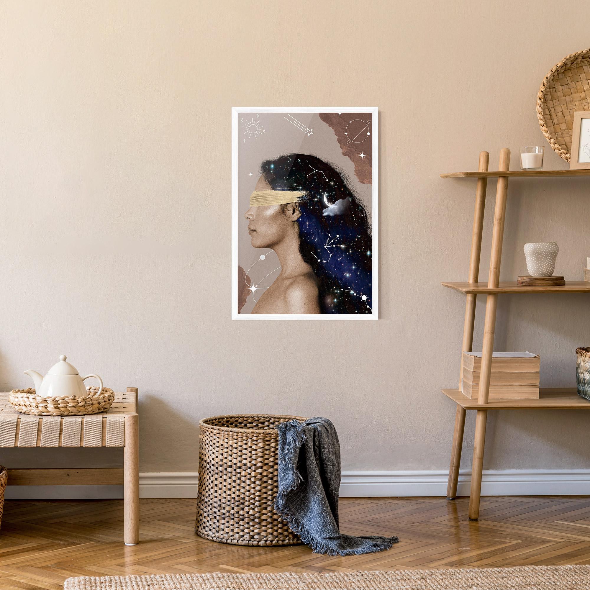 Plakat w Ramie Galaxy Hair mockup 9