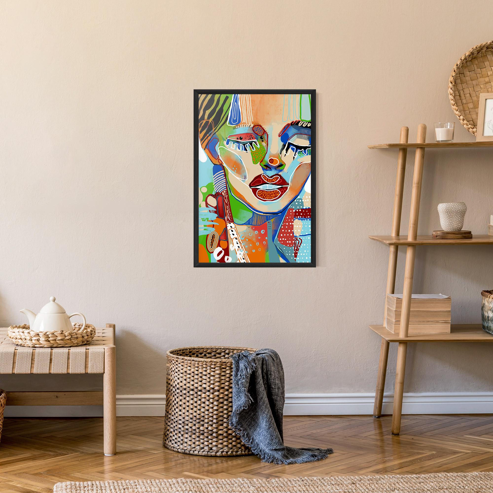 Plakat w Ramie Abstract Art Woman mockup 9