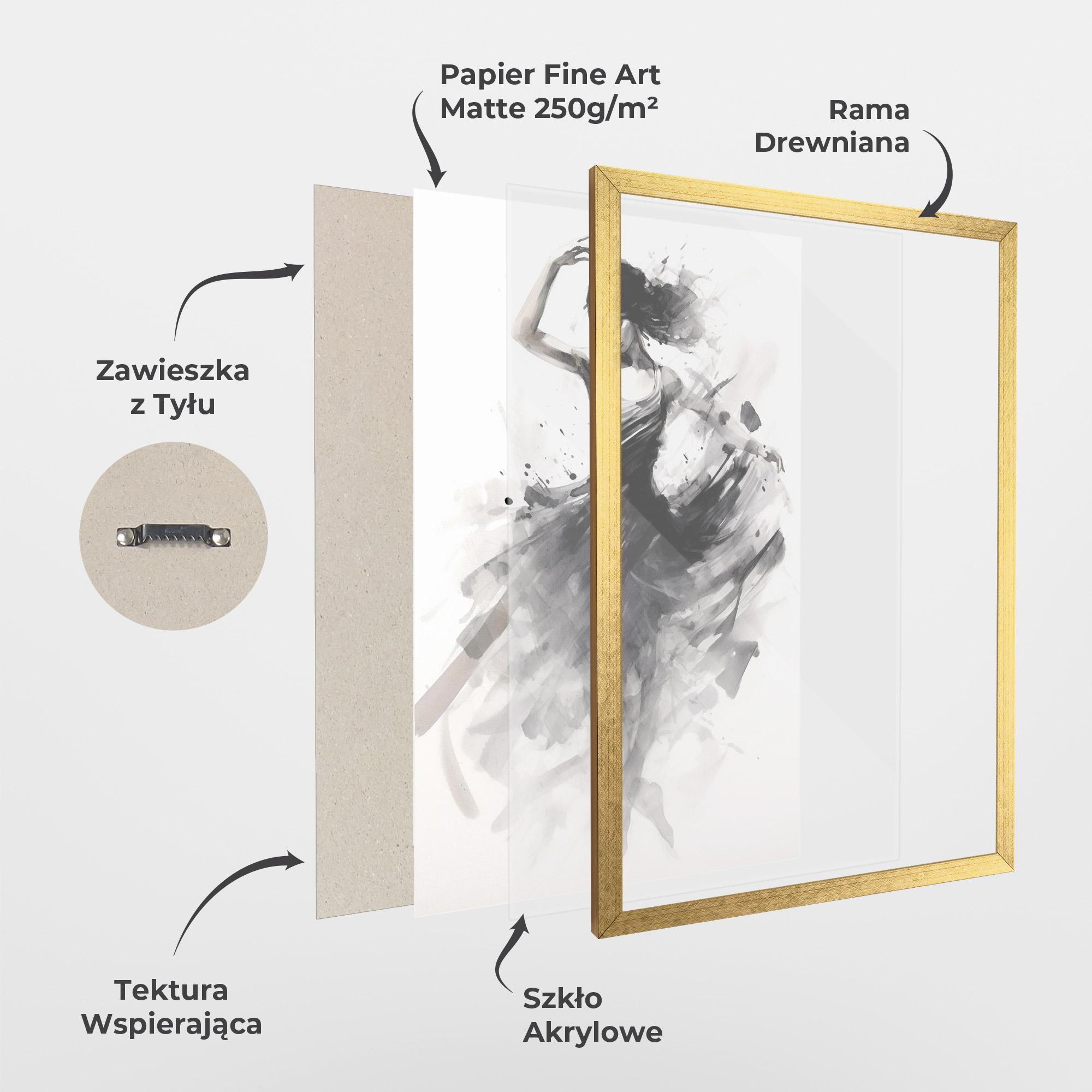 Plakat w Ramie Dancing Woman mockup 1