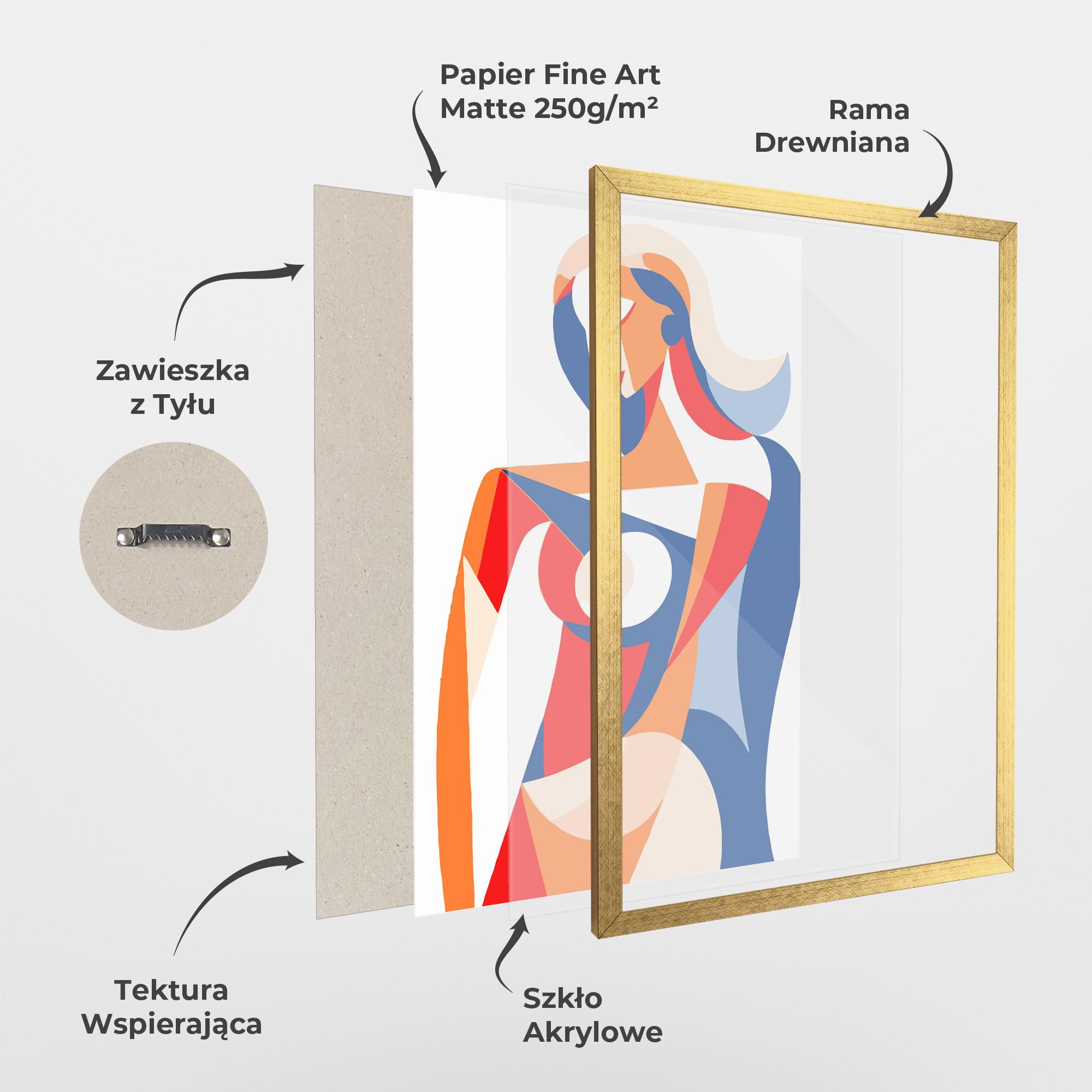 Plakat w Ramie White Hair Woman mockup 1