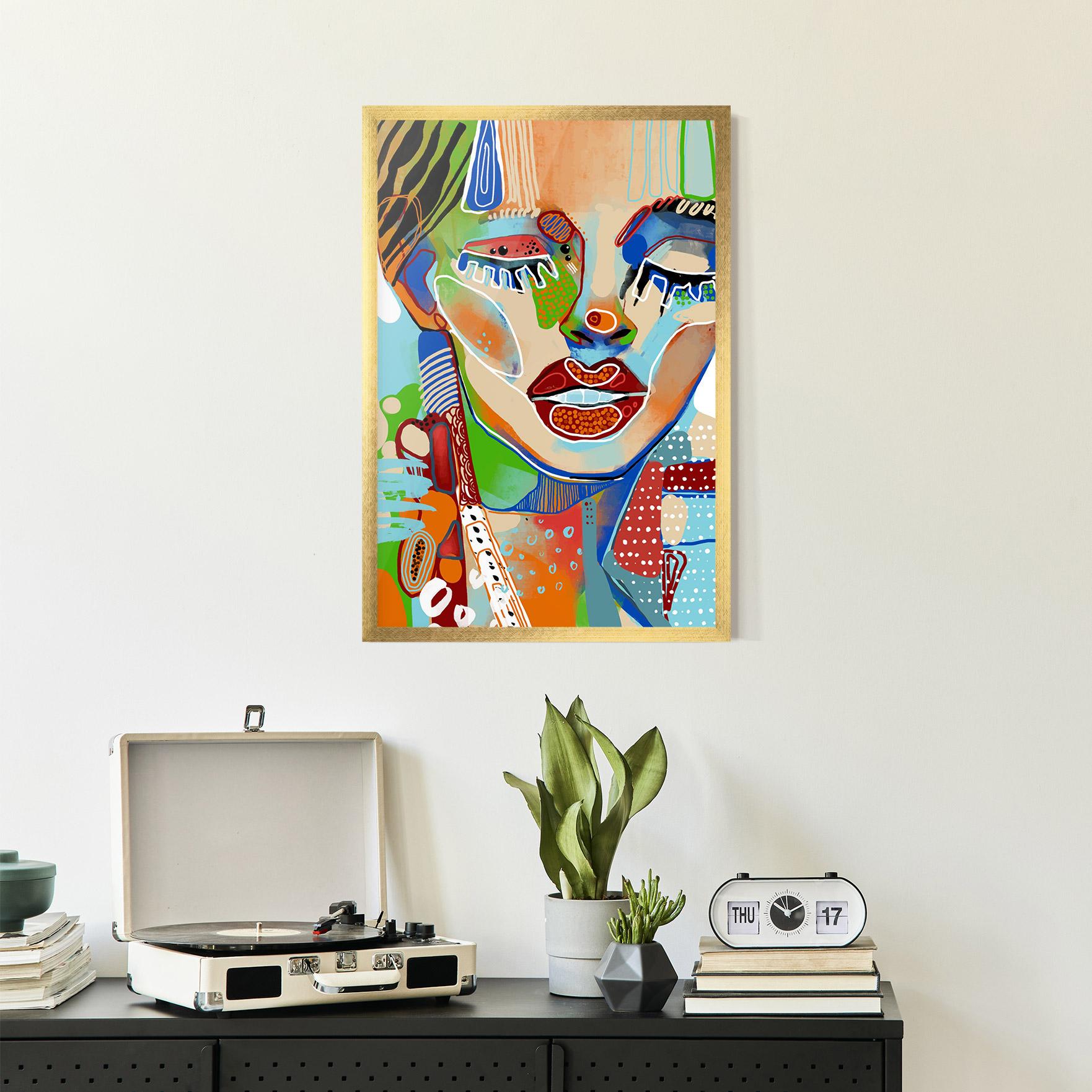 Plakat w Ramie Abstract Art Woman mockup 2
