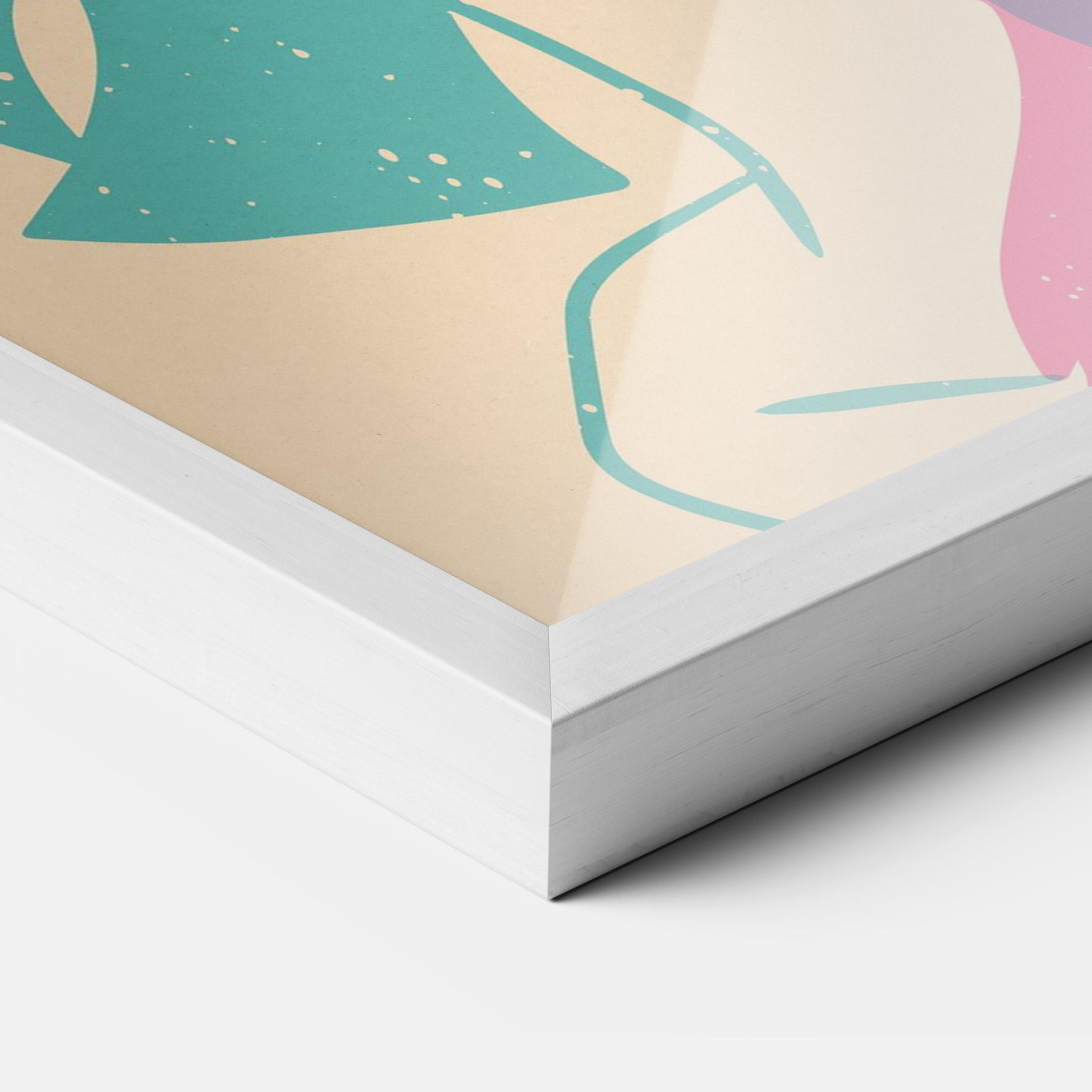 Plakat w Ramie Girl Rabbit mockup 3