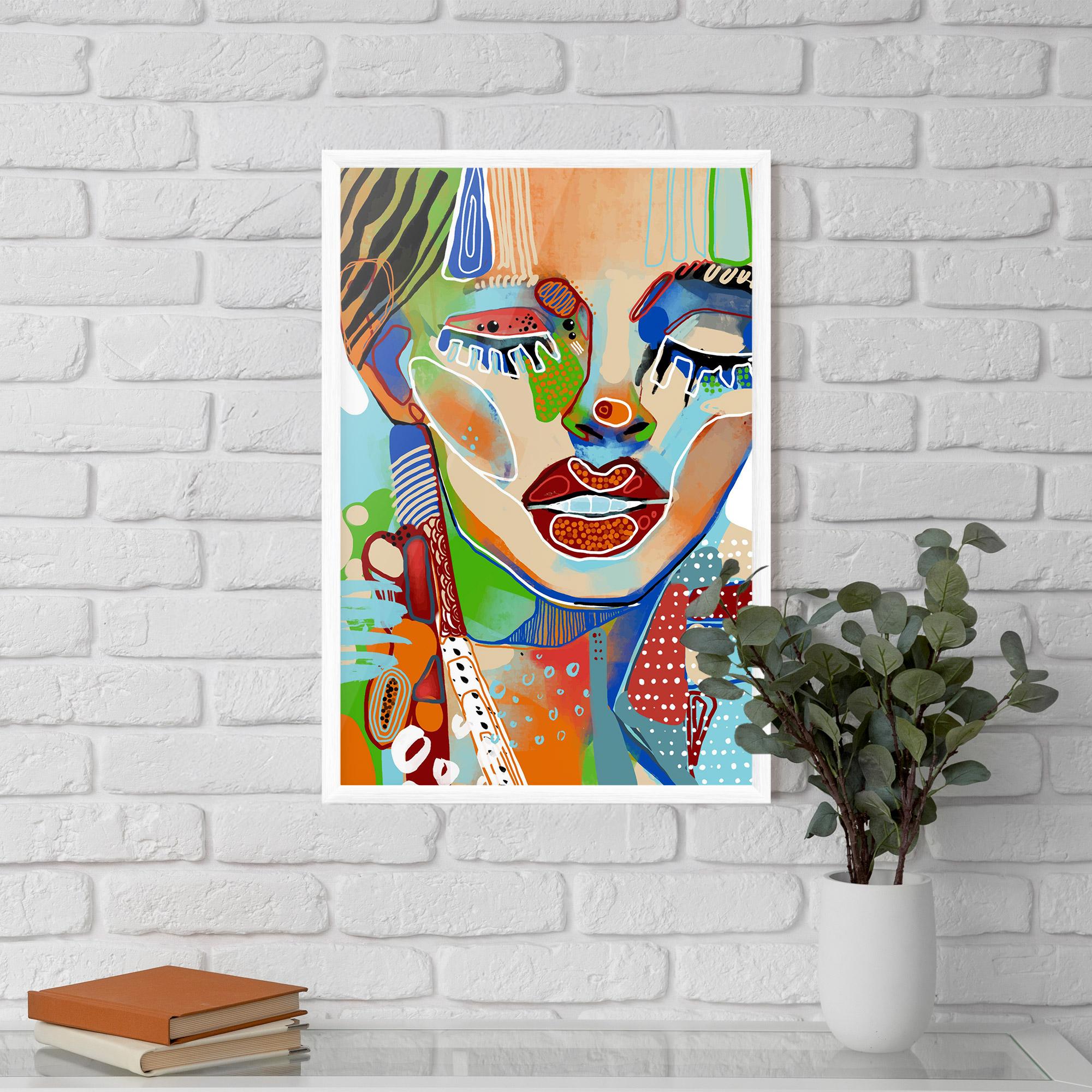 Plakat w Ramie Abstract Art Woman mockup 5